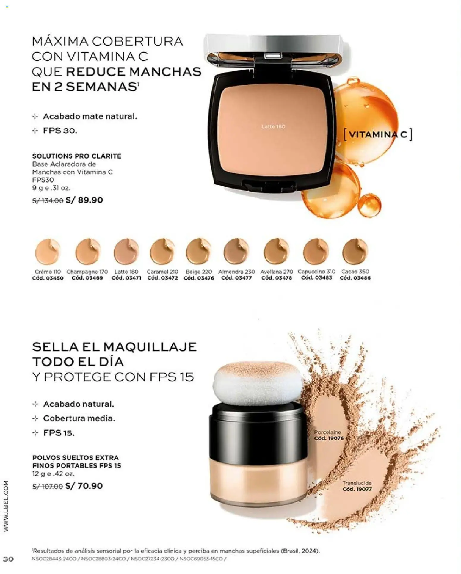 Catálogo L'Bel válido desde 20/06/2026 | Página: 30 | Productos: Maquillaje