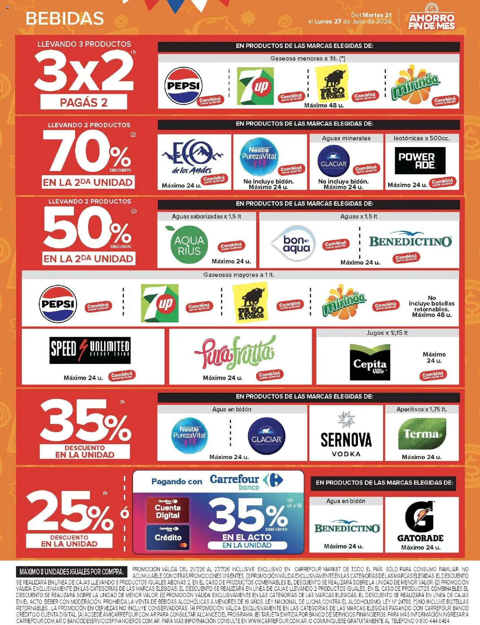 Carrefour Market catálogo │ válido desde el 21/07/2026 | Página: 12 | Productos: Vodka, Sobre, Bidón, Agua