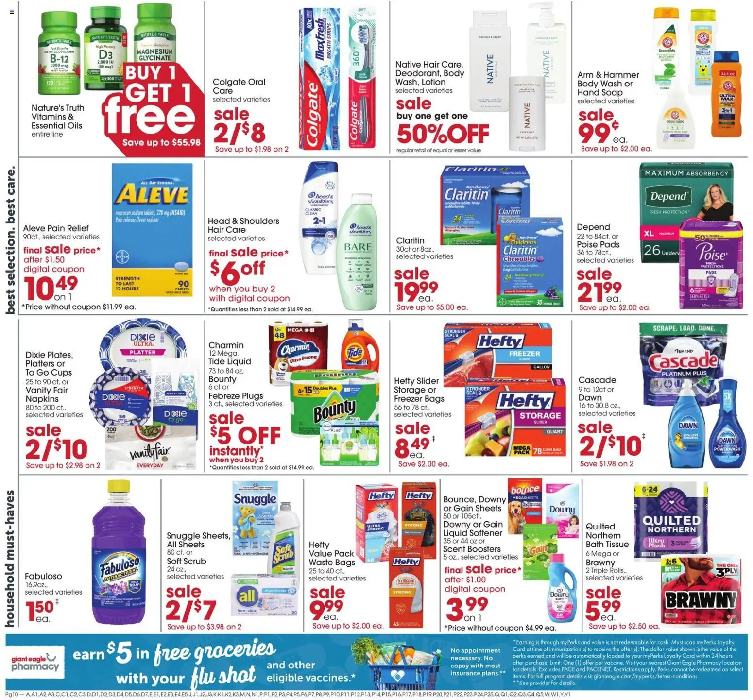 Giant Eagle Weekly Ad - valid from 09/03/2026 | Page: 10 | Products: Magnesium, Head & Shoulders, Soap, Pads