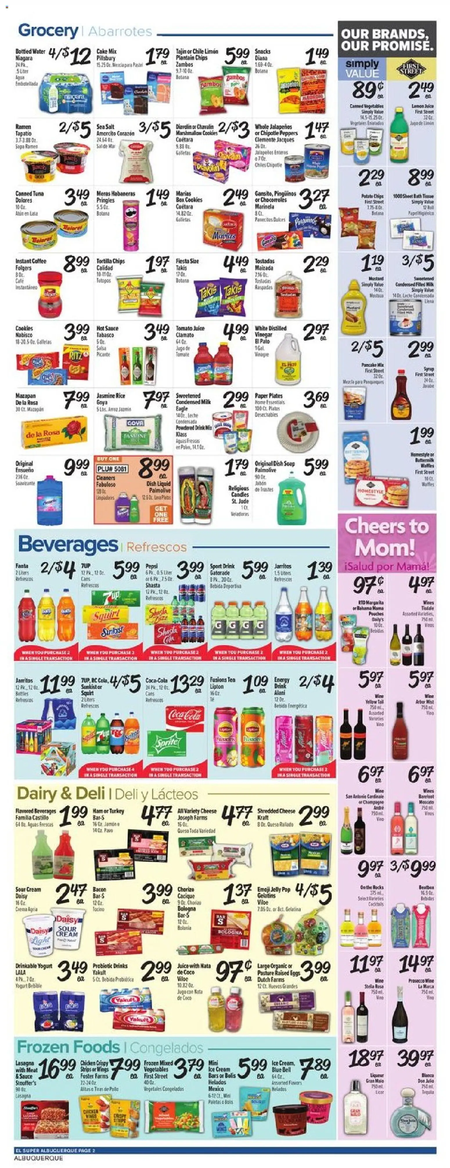 El Super Weekly Ad - NM - valid from 06.05.2026 | Page: 2 | Products: Eggs, Coffee, Sour cream, Vegetables