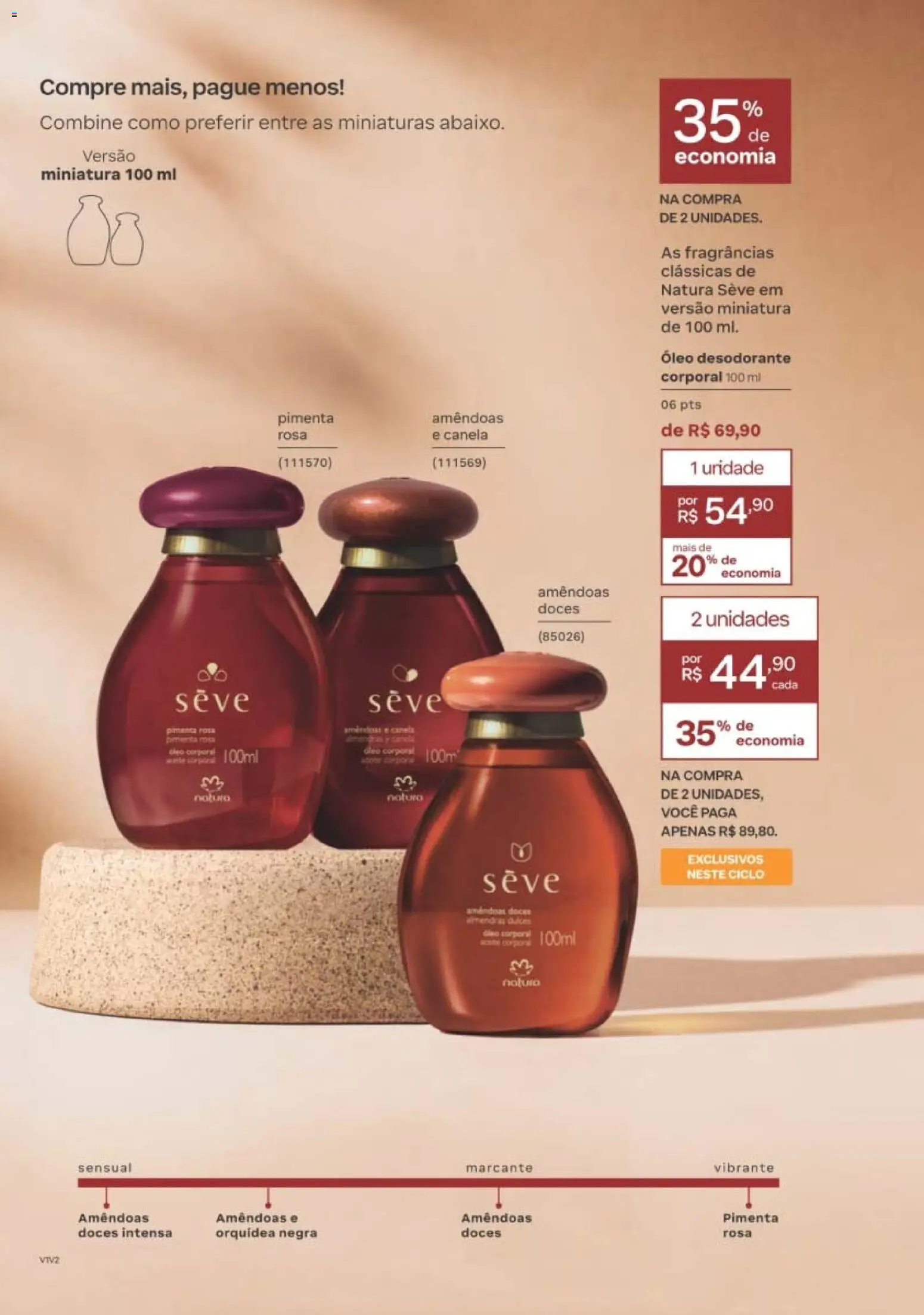 Natura Folheto - válido de 12/10/2026 | Página: 163 | Produtos: Pimenta, Desodorante, Amêndoas, Doce