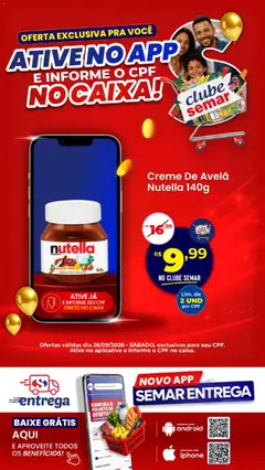 Semar Supermercado ofertas App - Pré-Visualização do folheto da loja Semar Supermercado, válido de 26/09/2026
