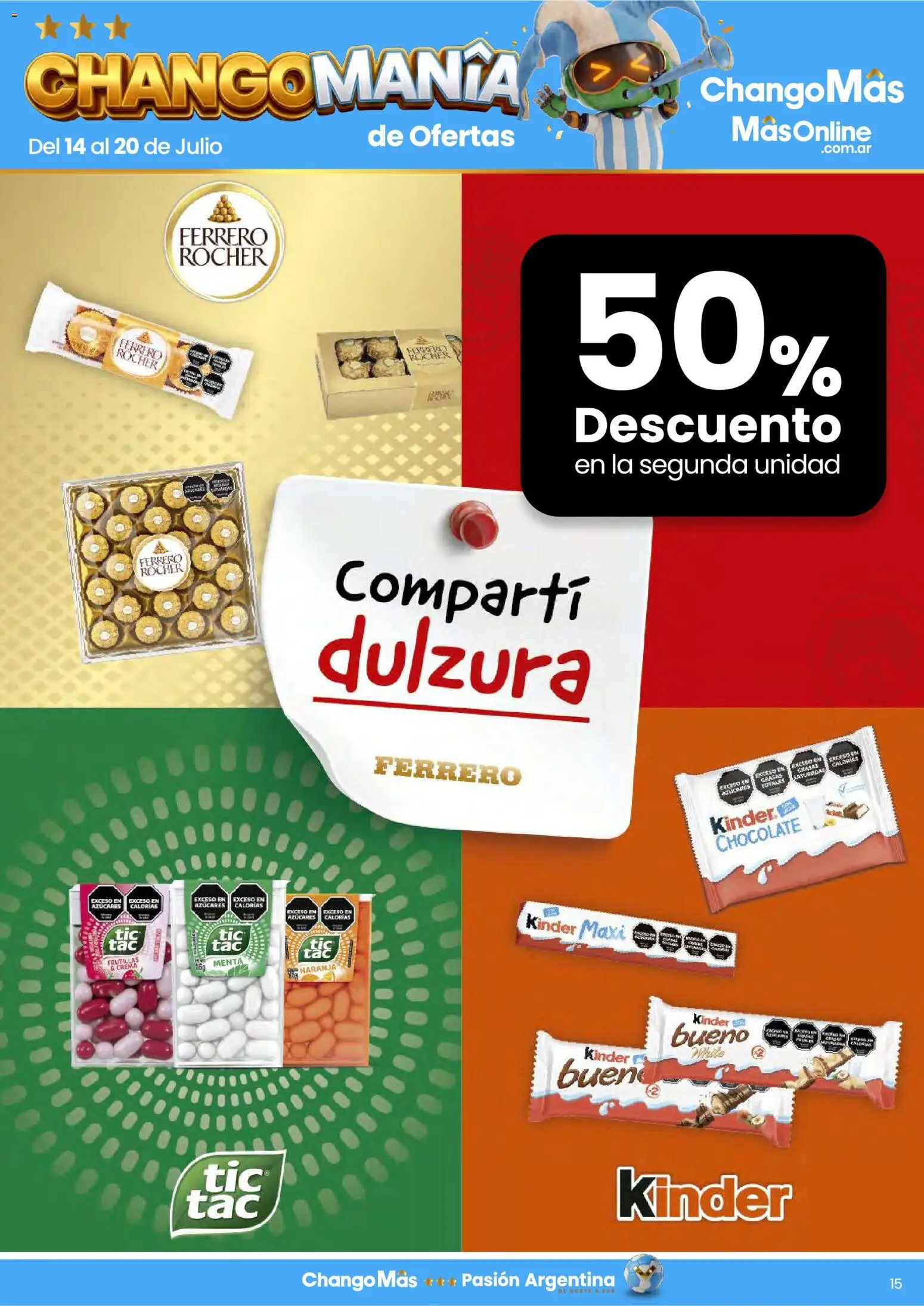 Changomas Especial dulzura │ válido desde el 14/07/2026 | Página: 5 | Productos: Chocolate, Crema