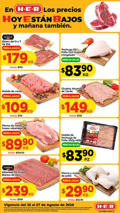 Vista previa de H-E-B folleto Ofertas, nuevo folleto de la tienda, válido en México a partir del 25/08/2026