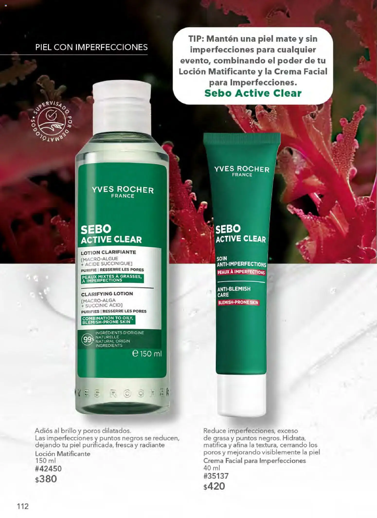 Nuevas ofertas de Yves Rocher válidas en toda la República Mexicana desde el 21.04.2026. ¡Encuentra las mejores ofertas en Yves Rocher campaña 6 2026! | Página: 114 | Productos: Crema, Brillo, Radiante, Mate