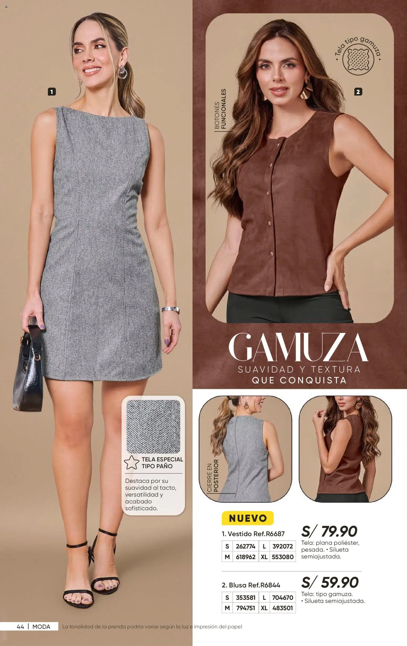 Catálogo Azzorti válido desde 14/08/2026 | Página: 46 | Productos: Blusa, Vestido