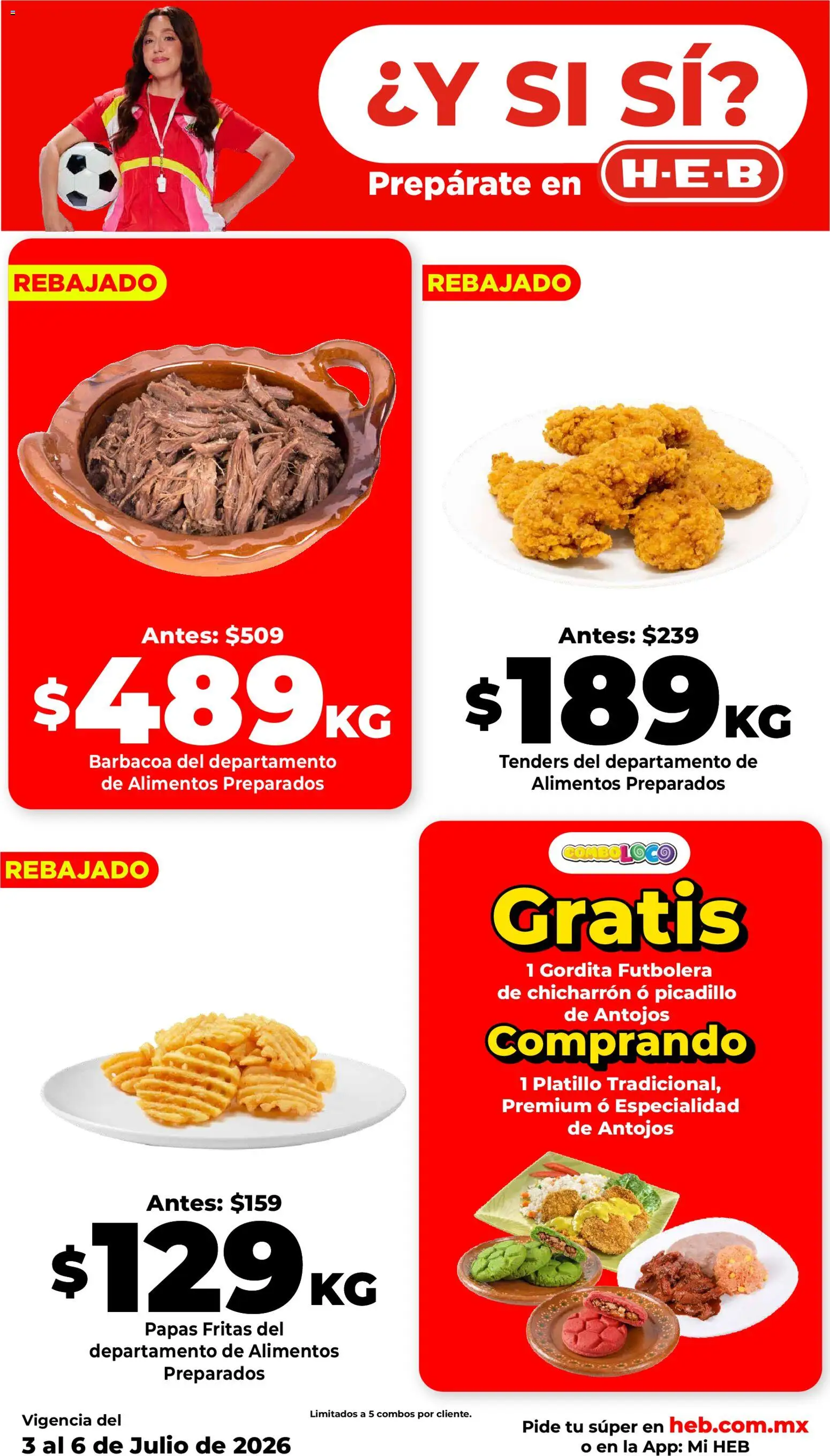 Nuevas ofertas de H-E-B válidas en toda la República Mexicana desde el 03/07/2026. ¡Encuentra las mejores ofertas en H-E-B folleto! | Página: 8 | Productos: Papas fritas, Picadillo