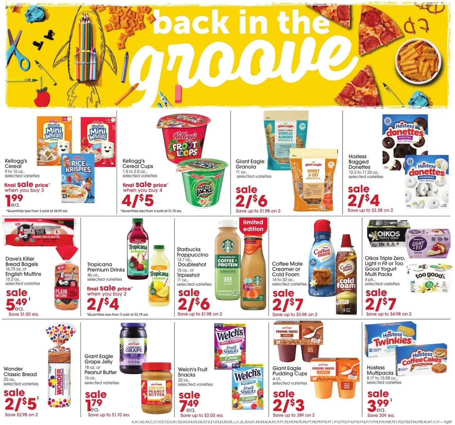 Giant Eagle Weekly Ad - valid from 08/27/2026 | Page: 7 | Products: Pumpkin, Cereal, Snacks, Muffins