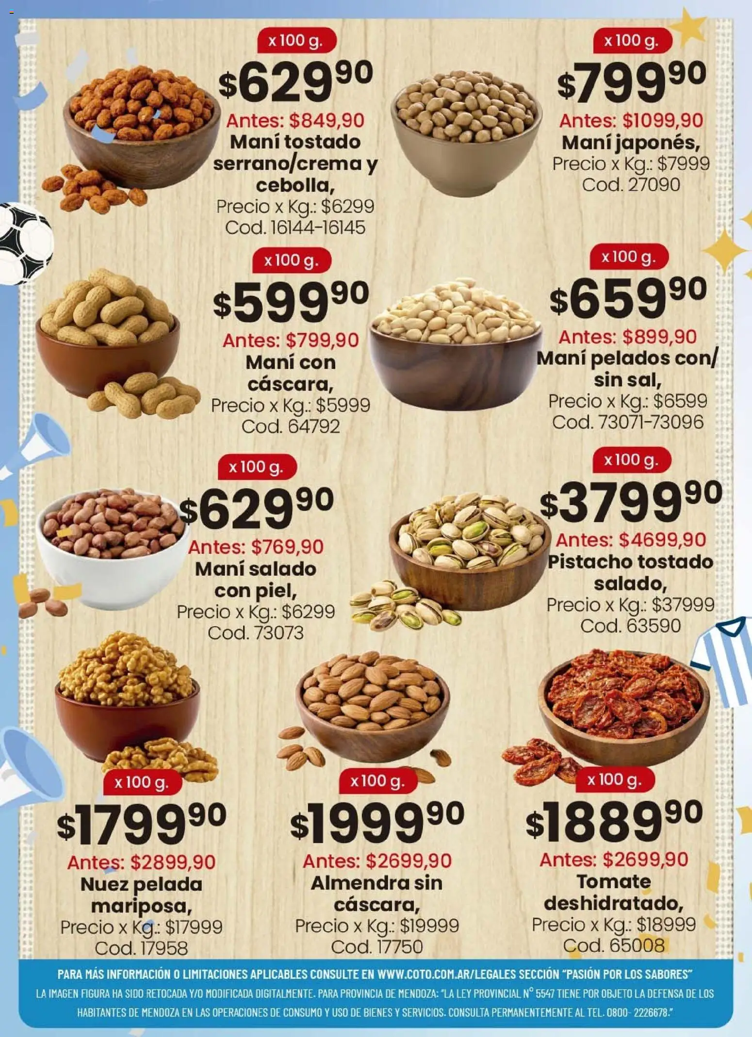 Coto - Ofertas │ válido desde el 08.06.2026 | Página: 21 | Productos: Mani, Tomate, Nuez, Almendra