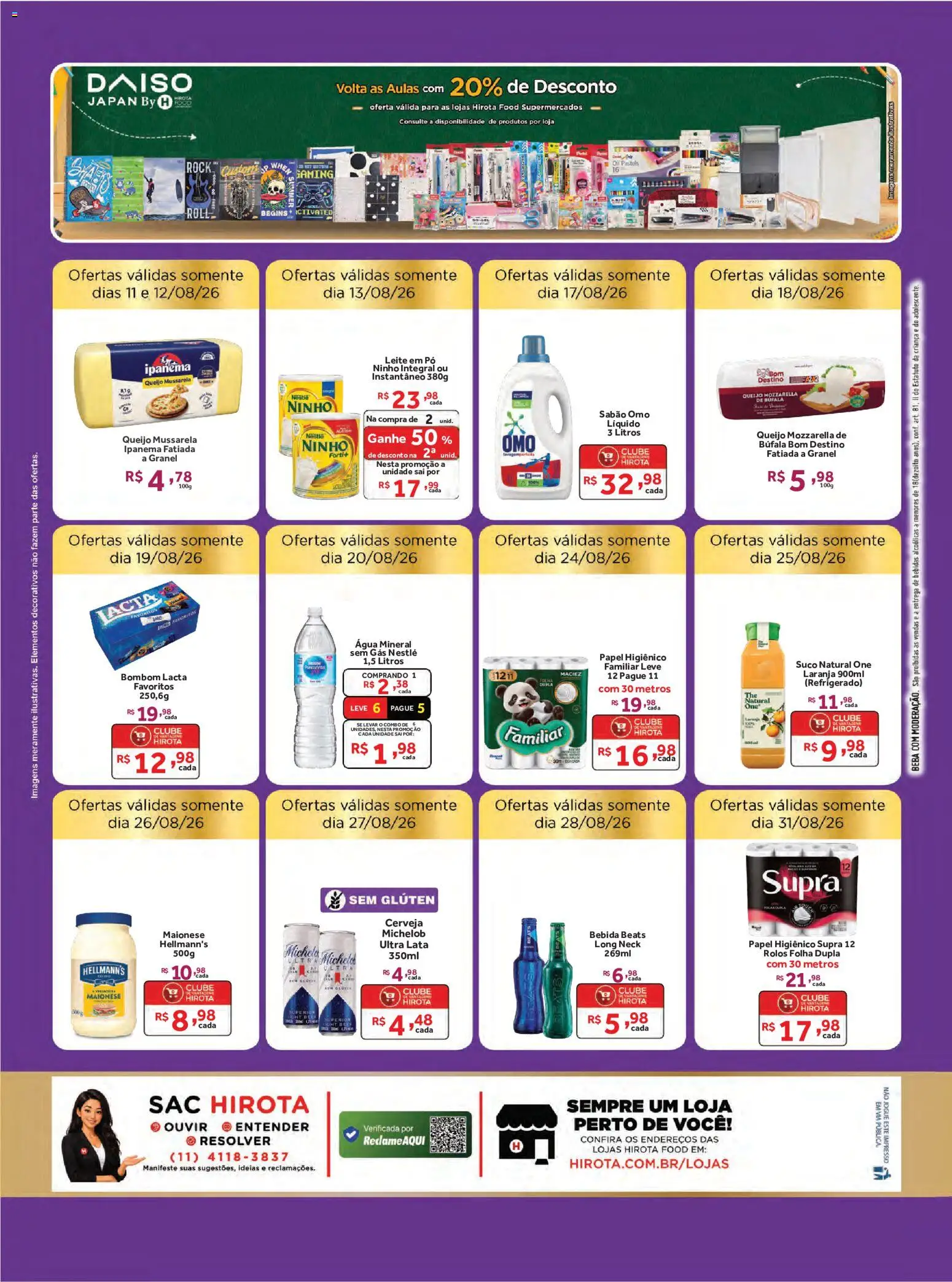 Hirota Food Folheto - válido de 12/08/2026 | Página: 16 | Produtos: Sabão, Suco natural, Suco, Papel higiênico