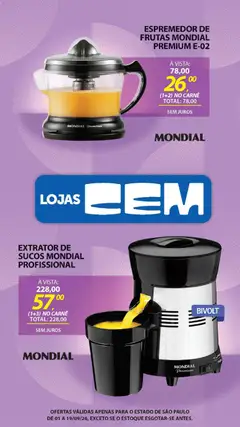 Lojas Cem - Ofertas atuais - Pré-Visualização do folheto da loja Lojas Cem, válido de 01/09/2026 | Página: 110
