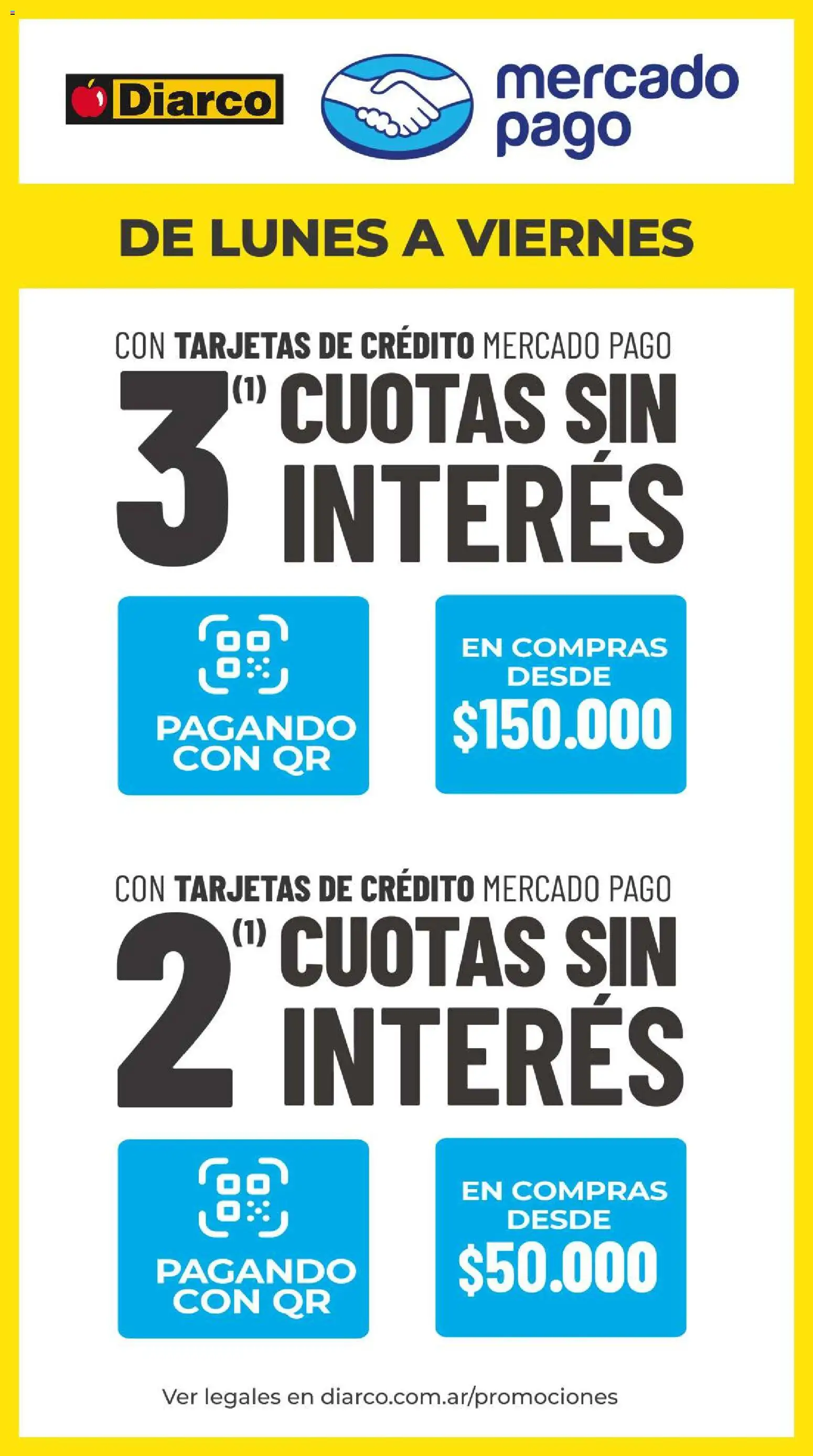 Diarco - 15% Off Mercado Pago Lun A Vier │ válido desde el 08.06.2026 | Página: 1