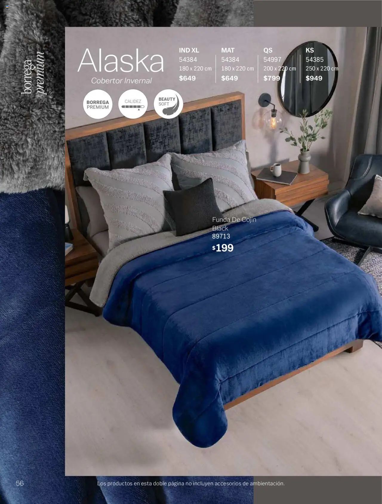 Nuevas ofertas de Vianney válidas en toda la República Mexicana desde el 15/08/2025. ¡Encuentra las mejores ofertas en Vianney - Catálogo Invierno! | Página: 58 | Productos: Cobertor, Funda