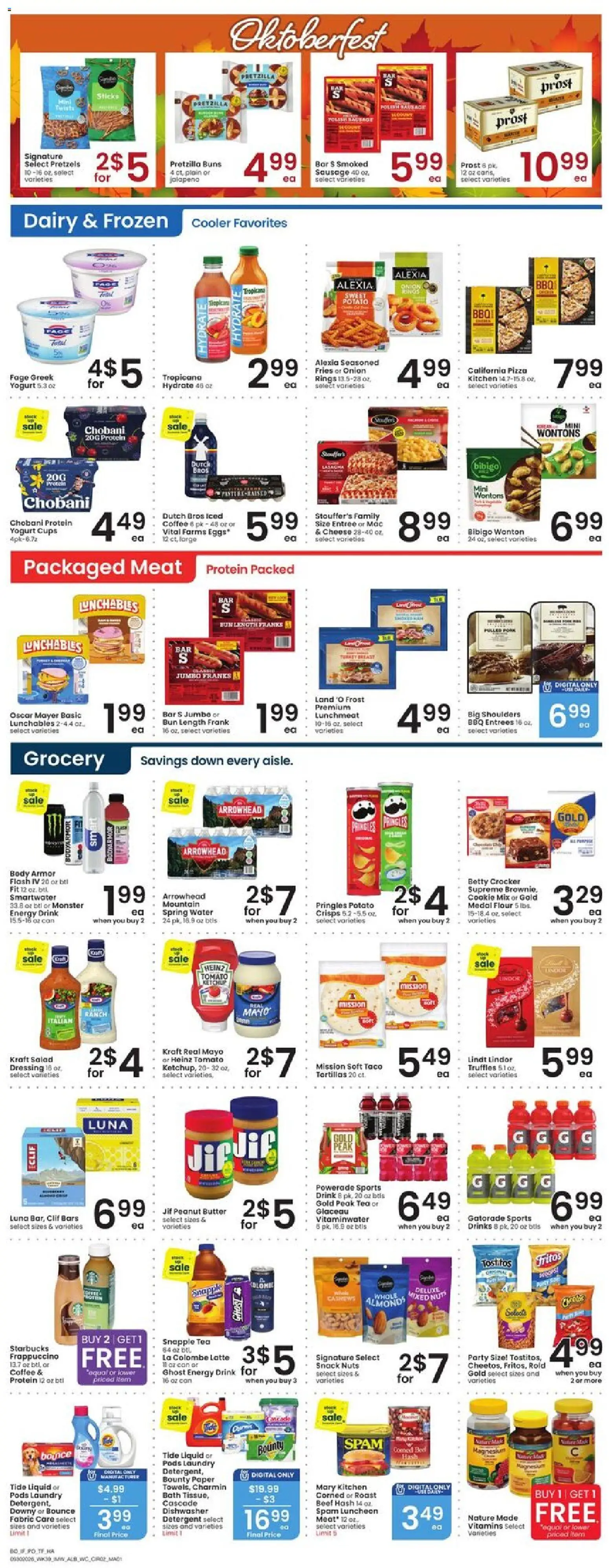 Albertsons Weekly Ad - valid from 09/30/2026 | Page: 3 | Products: Magnesium, Coffee, Peanut butter, Flour