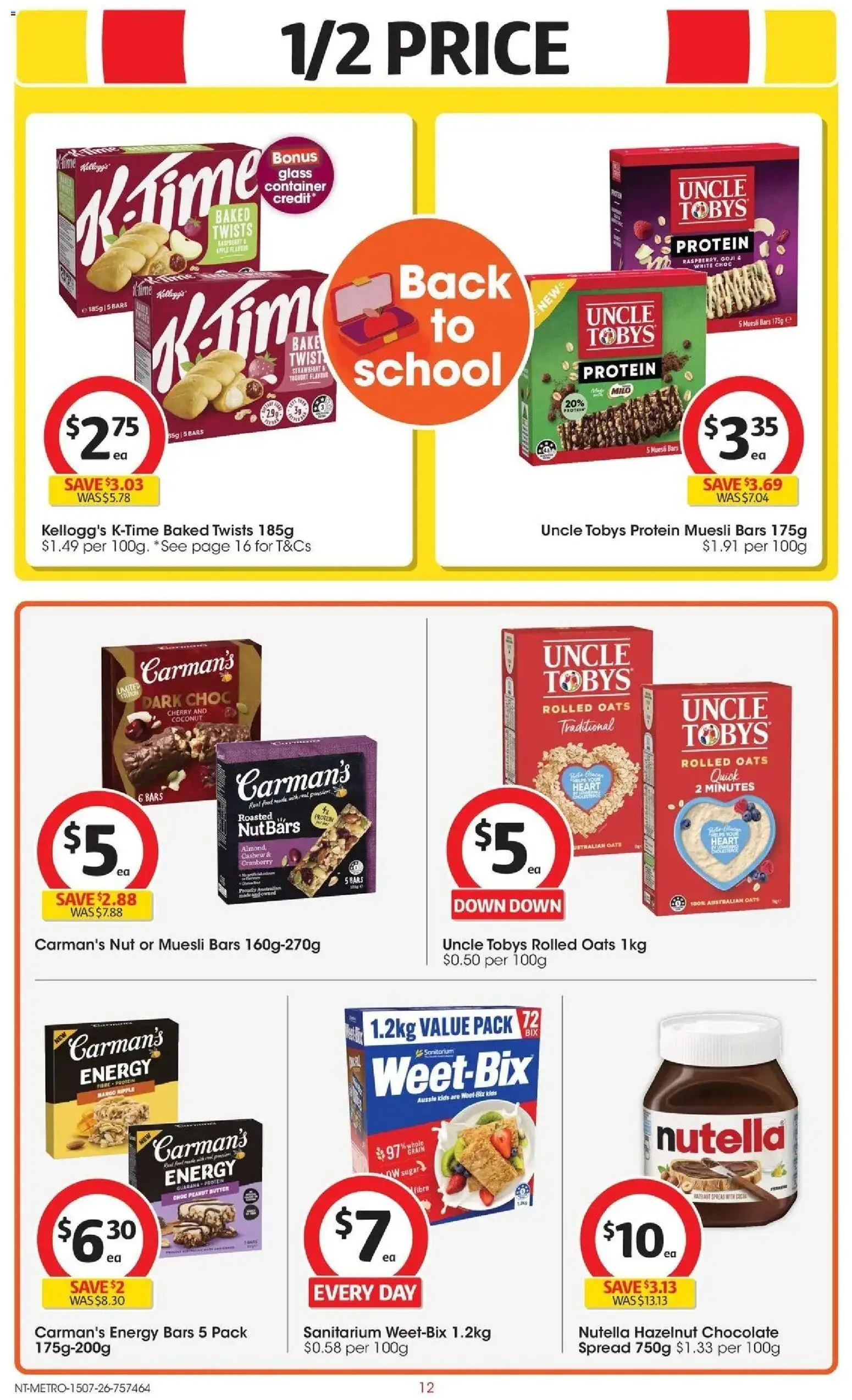 Coles catalogue - valid from 15/07/2026 | Page: 12 | Products: Butter, Chocolate, Sugar, Mango