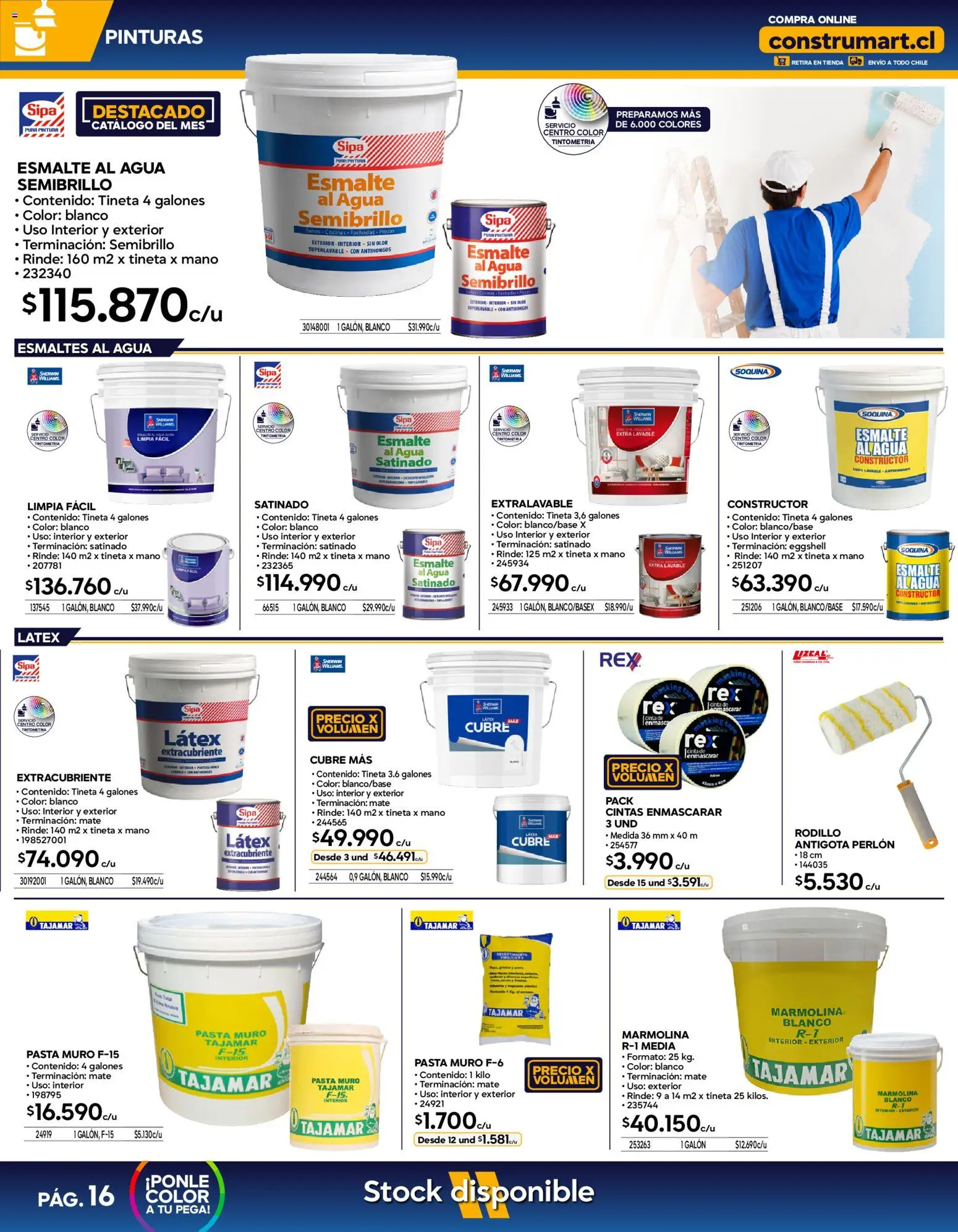Construmart Ofertas │ válido desde el 01.05.2026 | Página: 16 | Productos: Cinta, Pintura, Pasta, Rodillo
