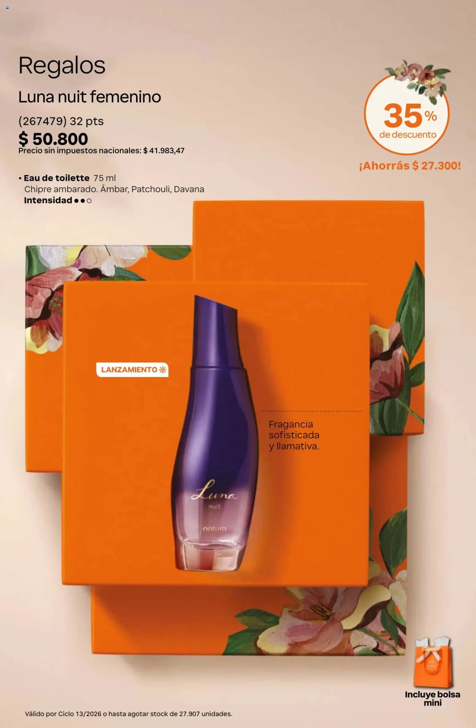 Catálogo Natura Ciclo 13 │ válido desde el 02/09/2026 | Página: 9 | Productos: Bolsa, Fragancia, Eau de toilette
