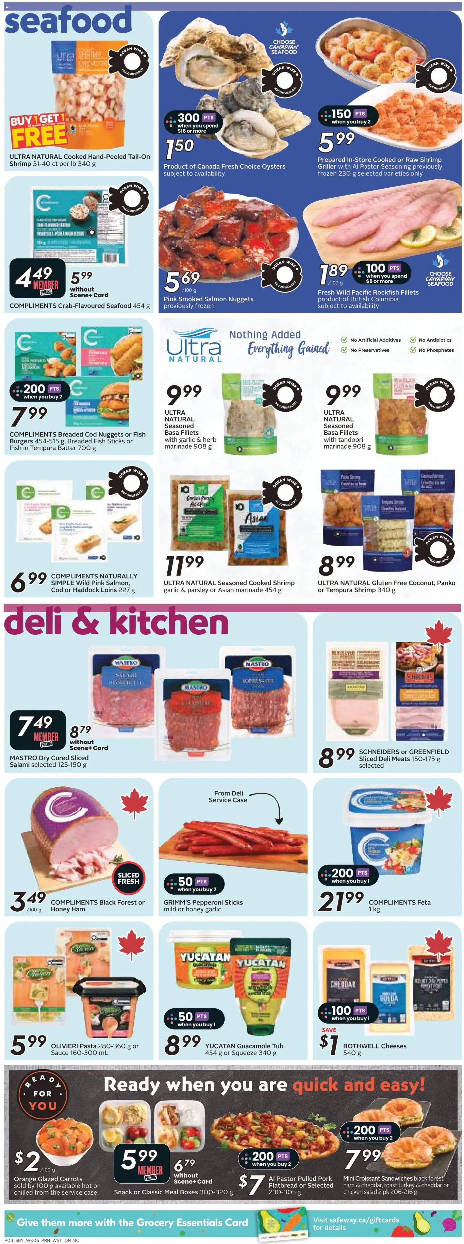 Safeway flyer valid from 04.06.2026 | Page: 7 | Products: Salad, Fan, Salami, Ham