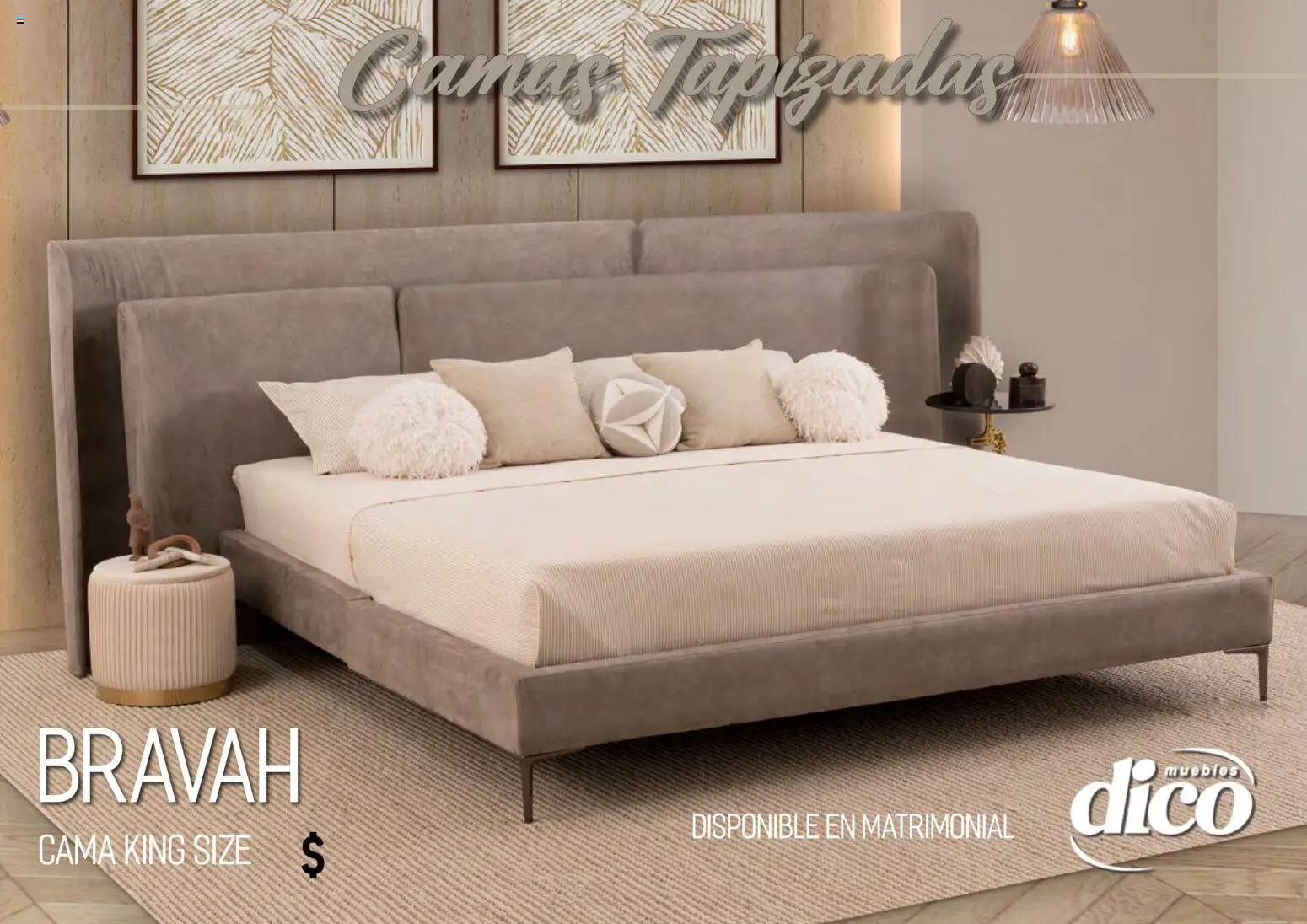 Nuevas ofertas de Muebles Dico válidas en toda la República Mexicana desde el 01.04.2026. ¡Encuentra las mejores ofertas en Muebles Dico catálogo Camas tapizadas ! | Página: 6 | Productos: Cama