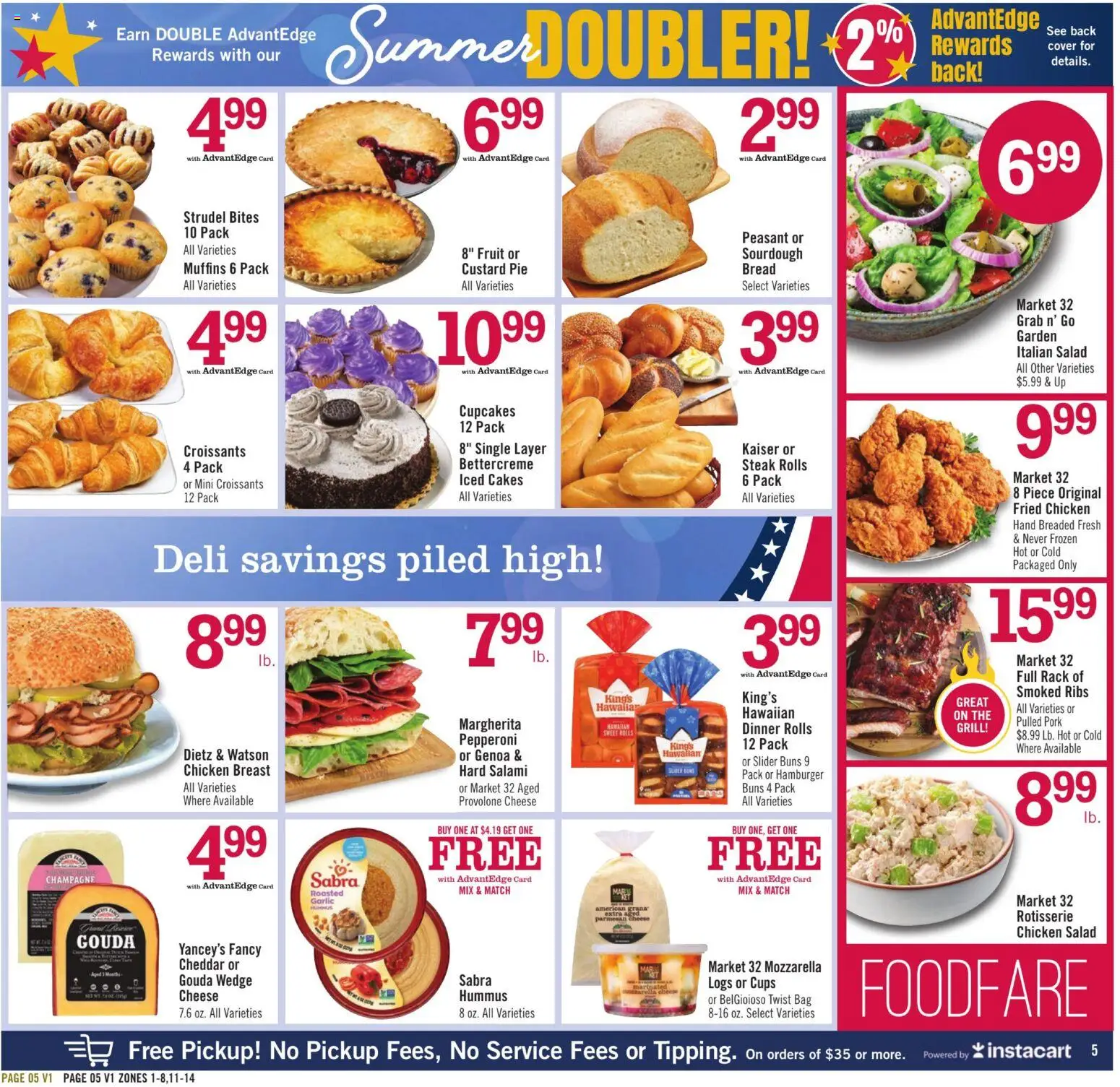 Price Chopper Weekly Ad - valid from 17.05.2026 | Page: 5 | Products: Cheese, Salami, Garlic, Bag