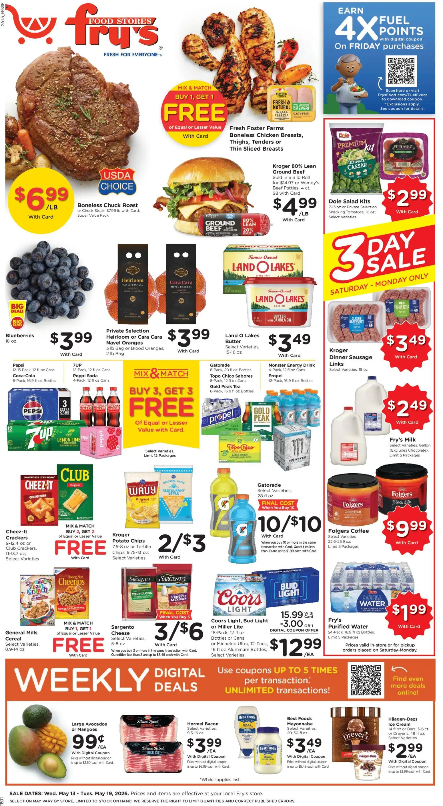 Fry's Food Weekly Ad - valid from 13.05.2026 | Page: 1