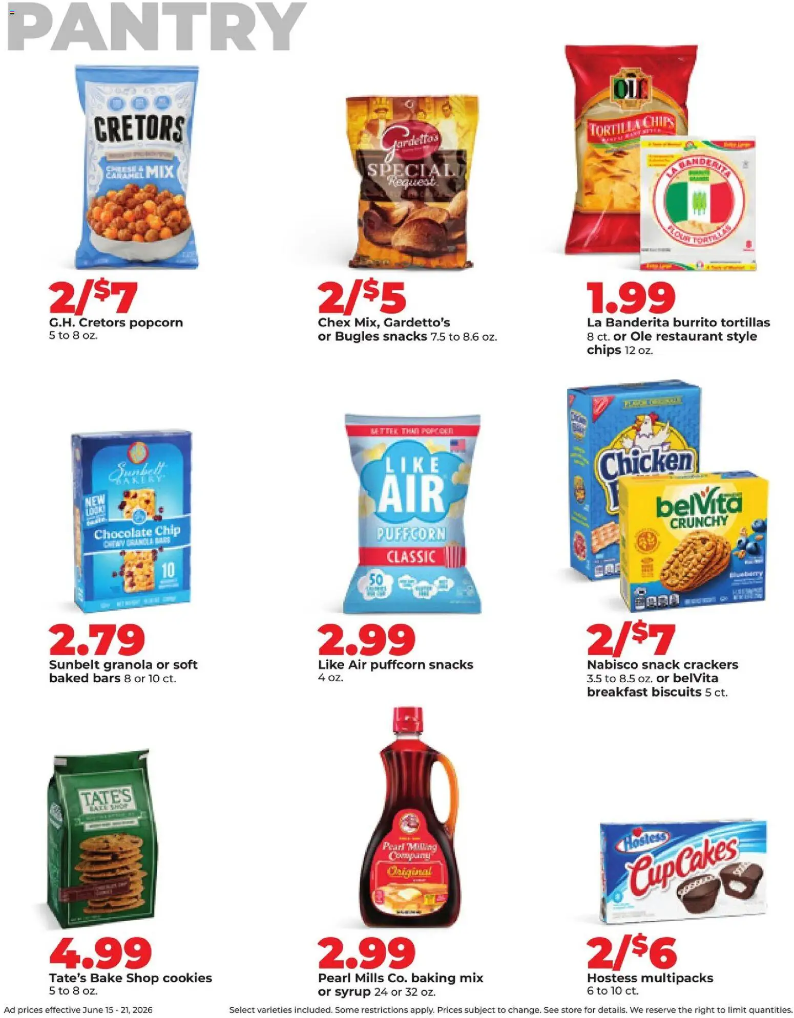 HyVee Weekly Ad - valid from 15.06.2026 | Page: 22 | Products: Chocolate, Chips, Cookies, Chocolate Chip
