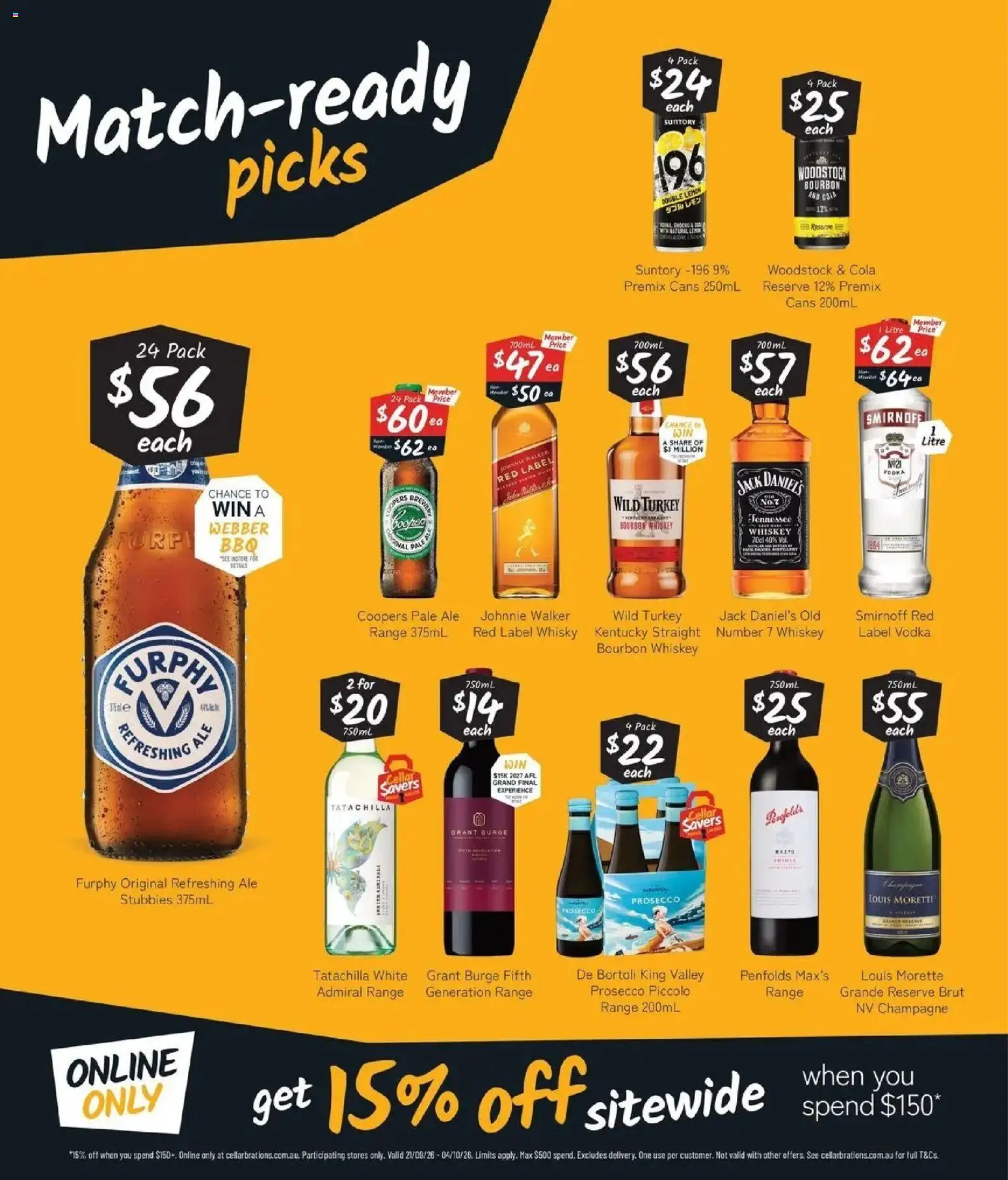 Cellarbrations catalogue - valid from 21/09/2026 | Page: 2 | Products: Vodka, Whiskey, Lemon, Jack Daniel’s