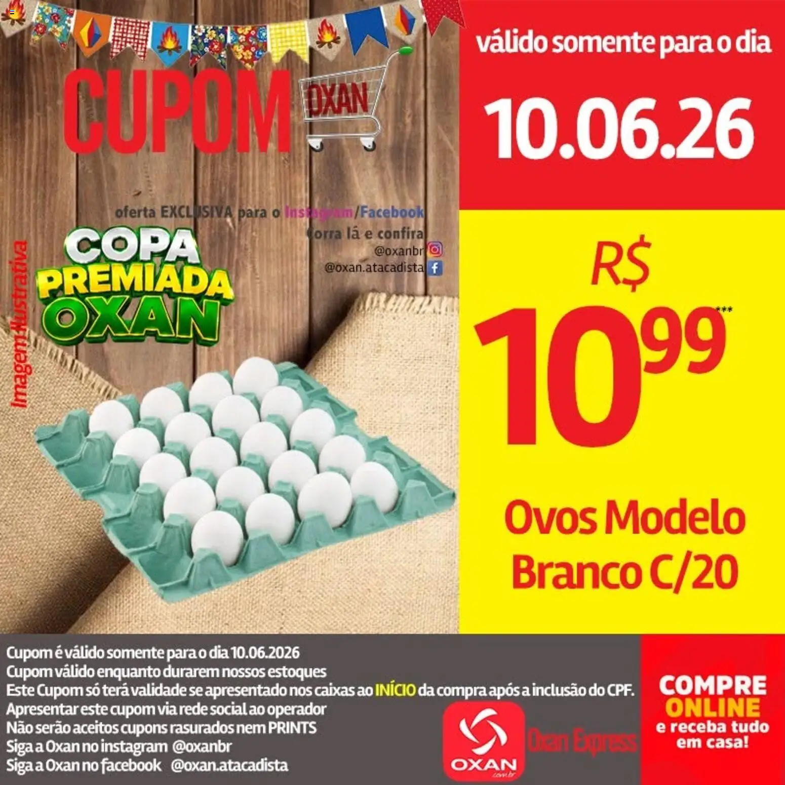 Oxan Atacadista Folheto - válido de 10.06.2026 | Página: 9 | Produtos: Ovos, Copa