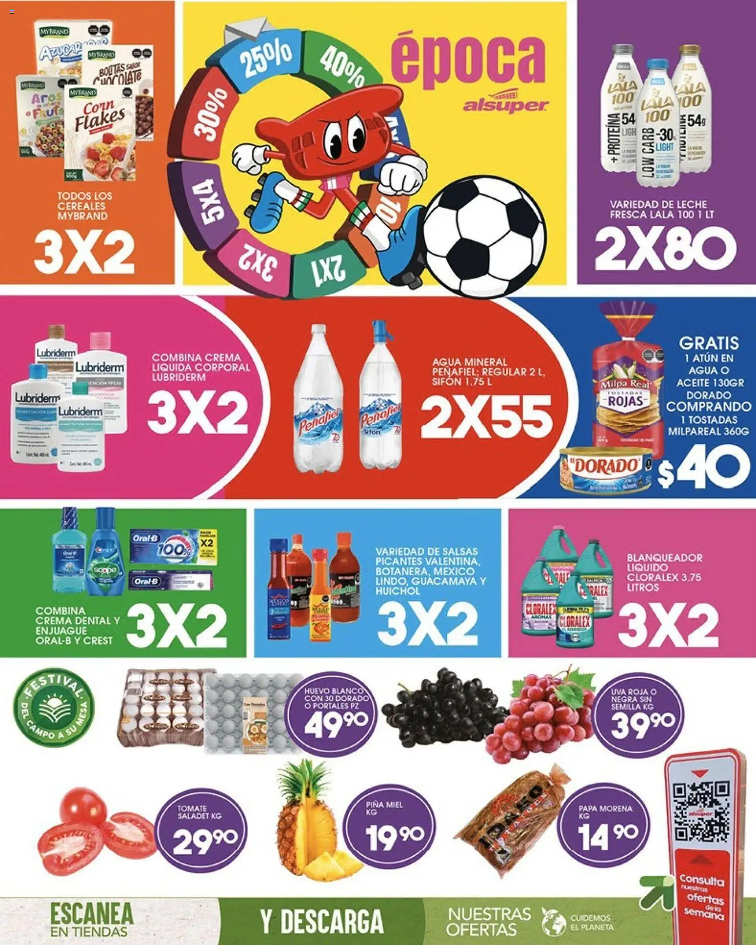 Nuevas ofertas de Alsuper válidas en toda la República Mexicana desde el 12.06.2026. ¡Encuentra las mejores ofertas en Alsuper folleto Chihuahua-Estado! | Página: 8 | Productos: Atún, Tomate, Aceite, Uva