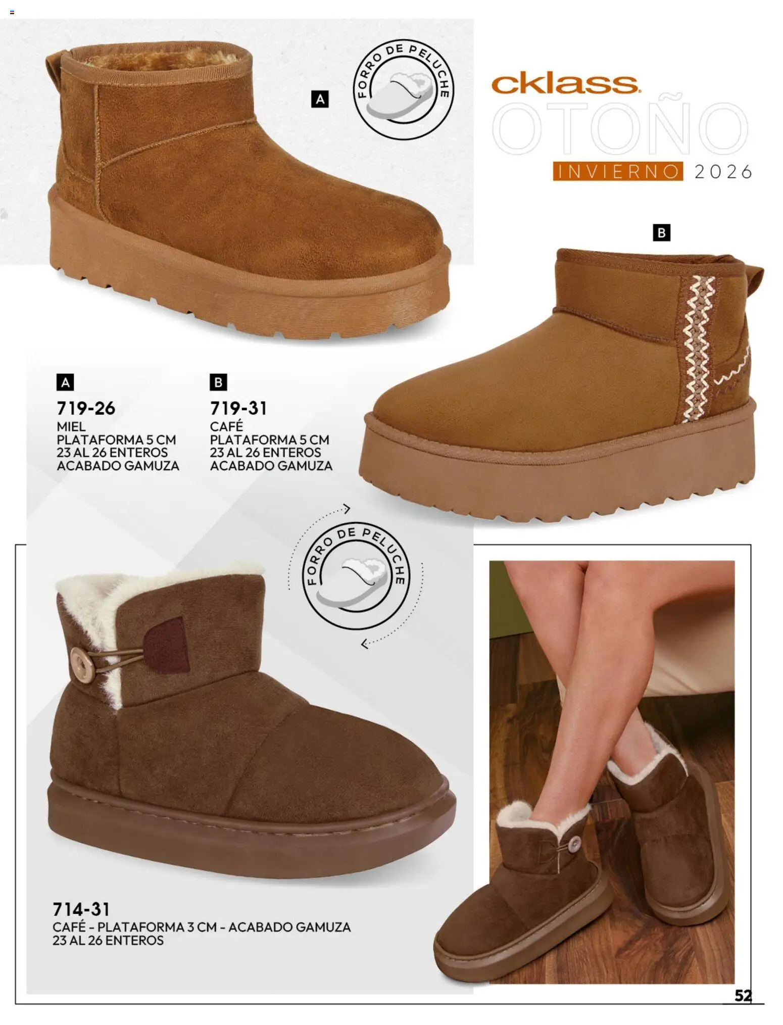 Nuevas ofertas de Cklass válidas en toda la República Mexicana desde el 08/07/2026. ¡Encuentra las mejores ofertas en Cklass catálogo Botas y botines! | Página: 53 | Productos: Café, Gamuza