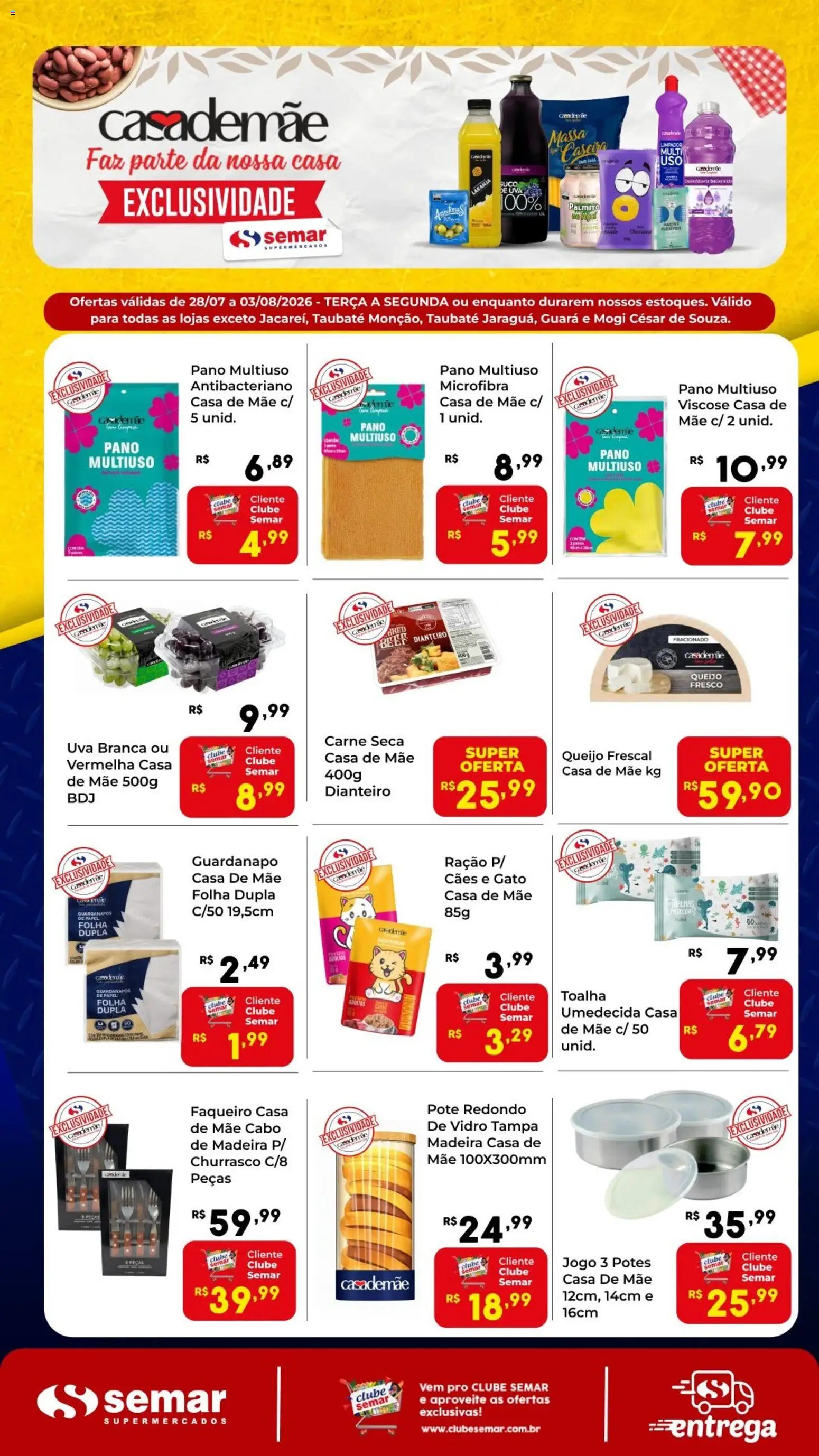 Semar Supermercado Folheto - válido de 28/07/2026 | Página: 1