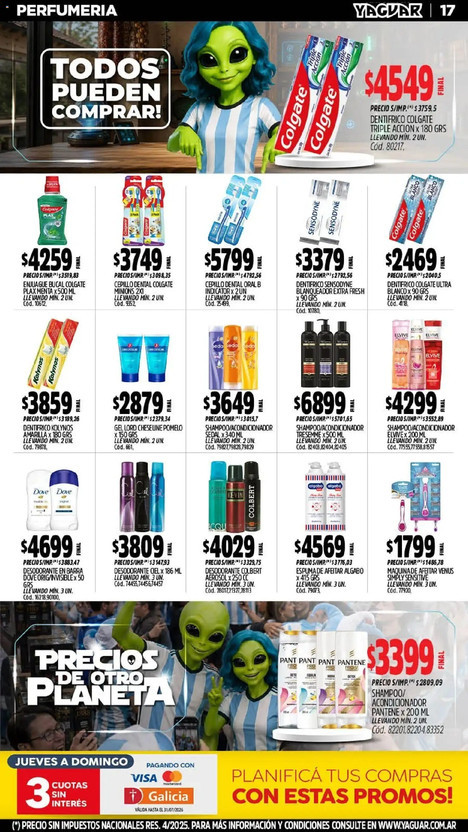 Yaguar - Oferta Semanal General Roca │ válido desde el 13/07/2026 | Página: 18 | Productos: Cepillo, Shampoo, Acondicionador, Pomelo