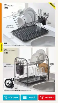Vista previa de Betterware campaña 7 2026, nuevo folleto de la tienda, válido en México a partir del 29/06/2026 | Página: 48 | Productos: Tijera, Escurridor, Vasos