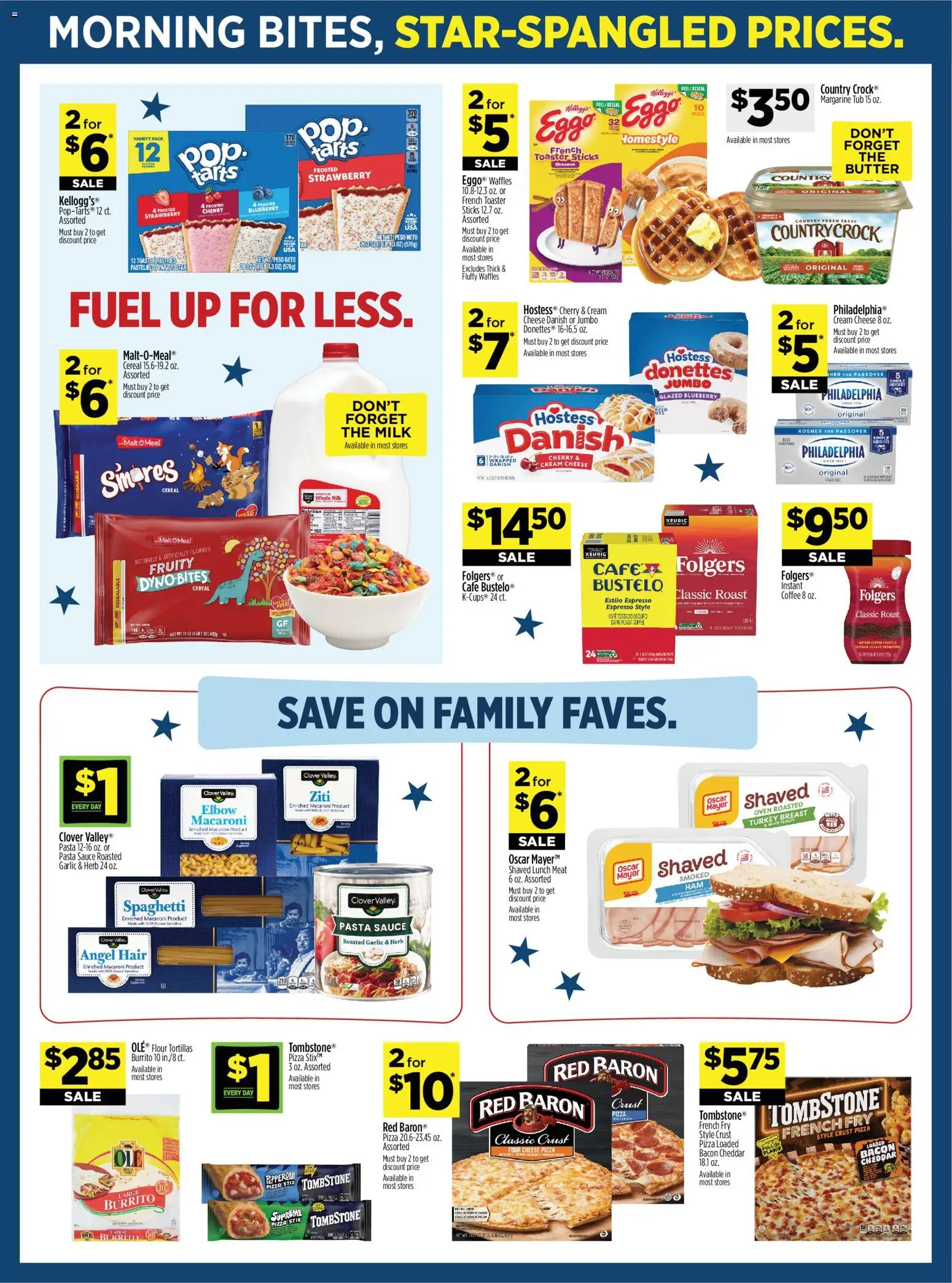 Dollar General Weekly Ad - TX - valid from 07.06.2026 | Page: 9 | Products: Cheese, Pizza, Pasta, Garlic