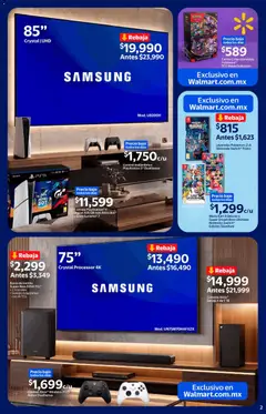 Vista previa de Walmart folleto El siguiente nivel, empieza aquí, nuevo folleto de la tienda, válido en México a partir del 21/09/2026 | Página: 2 | Productos: Robot, Barra de sonido, Playstation, Barra