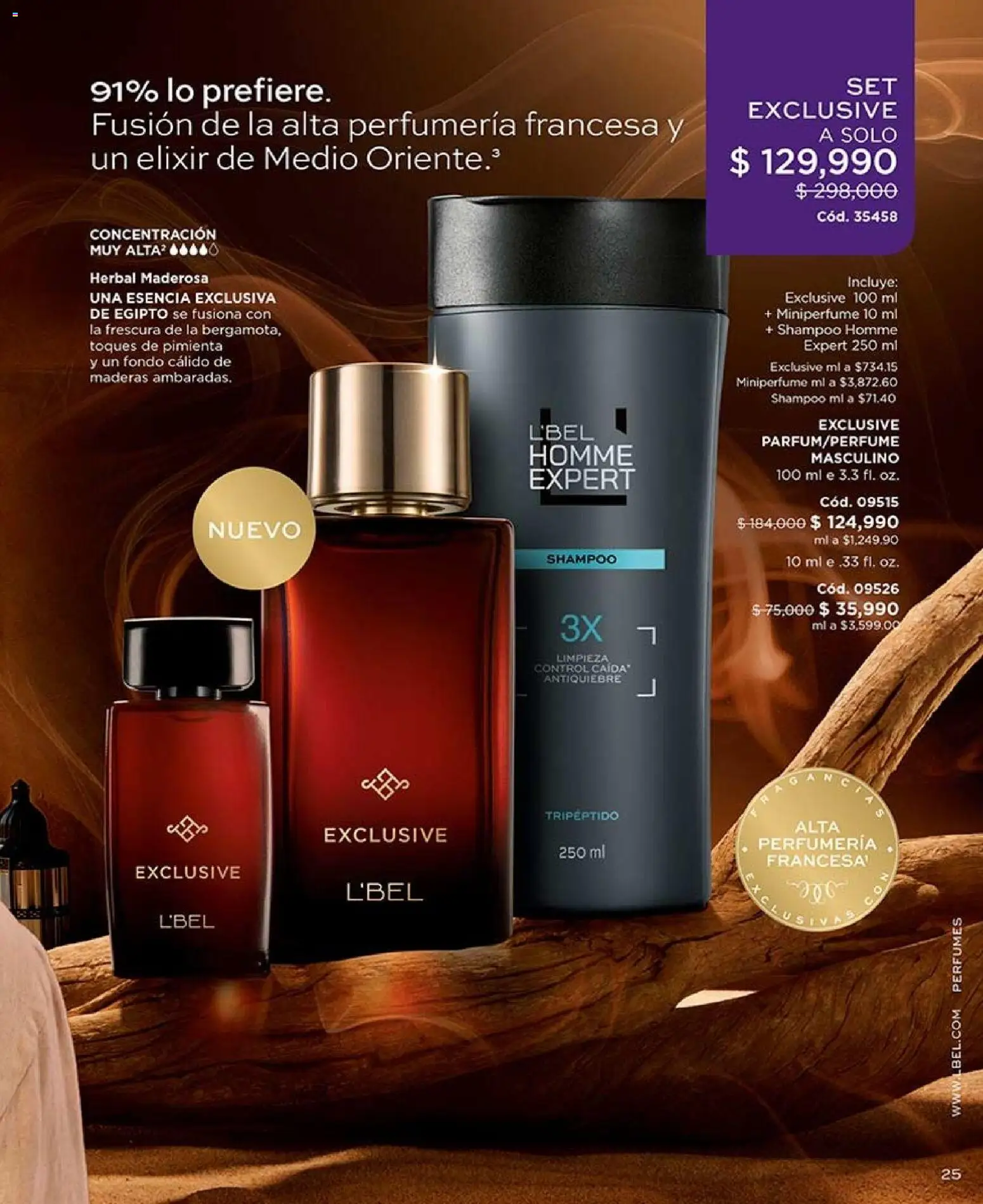 L'Bel revista - valida desde el 17/08/2026 | Página: 25 | Productos: Pimienta, Shampoo, Perfumes