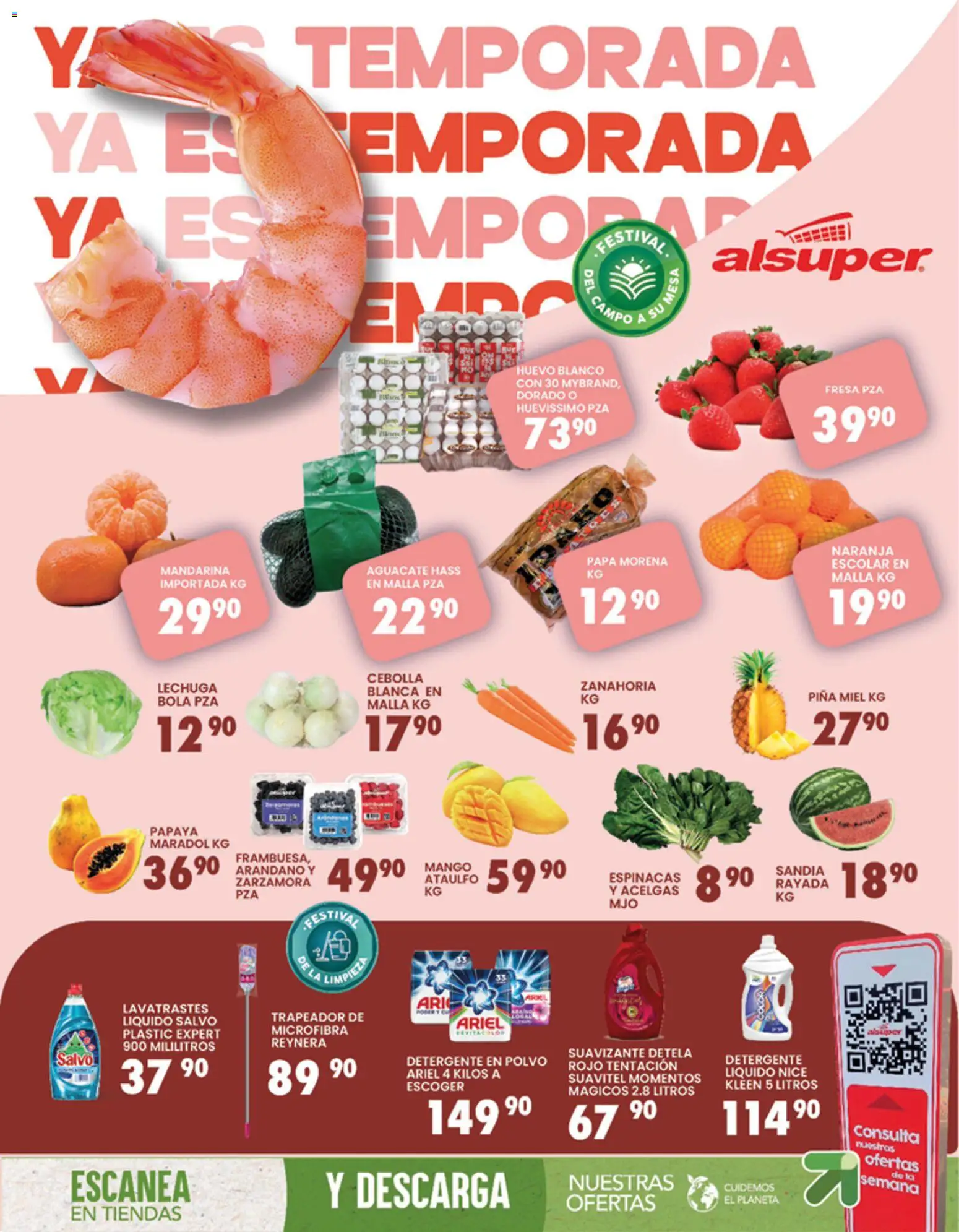 Nuevas ofertas de Alsuper válidas en toda la República Mexicana desde el 31/03/2026. ¡Encuentra las mejores ofertas en Alsuper folleto Zacatecas! | Página: 8 | Productos: Fresa, Piña, Mesa, Polvo