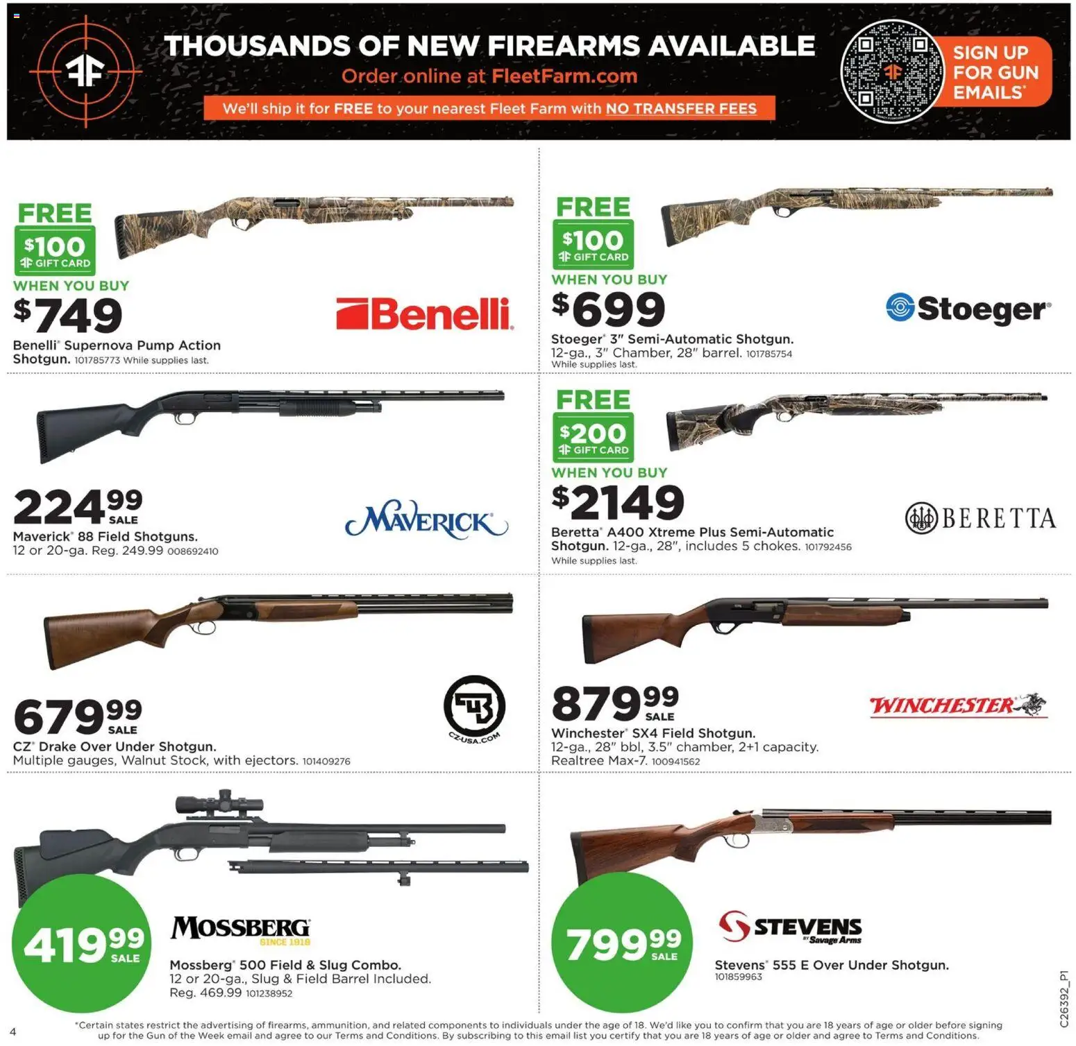 Mills Fleet Farm Gear Up Hunt - valid from 09/21/2026 | Page: 4 | Products: Pump, Gun