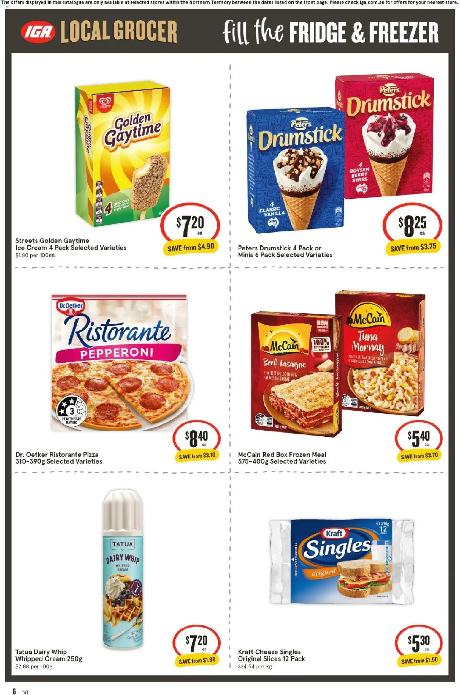 IGA catalogue - valid from 27.05.2026 | Page: 6 | Products: Box, Cheese, Cream, Tuna