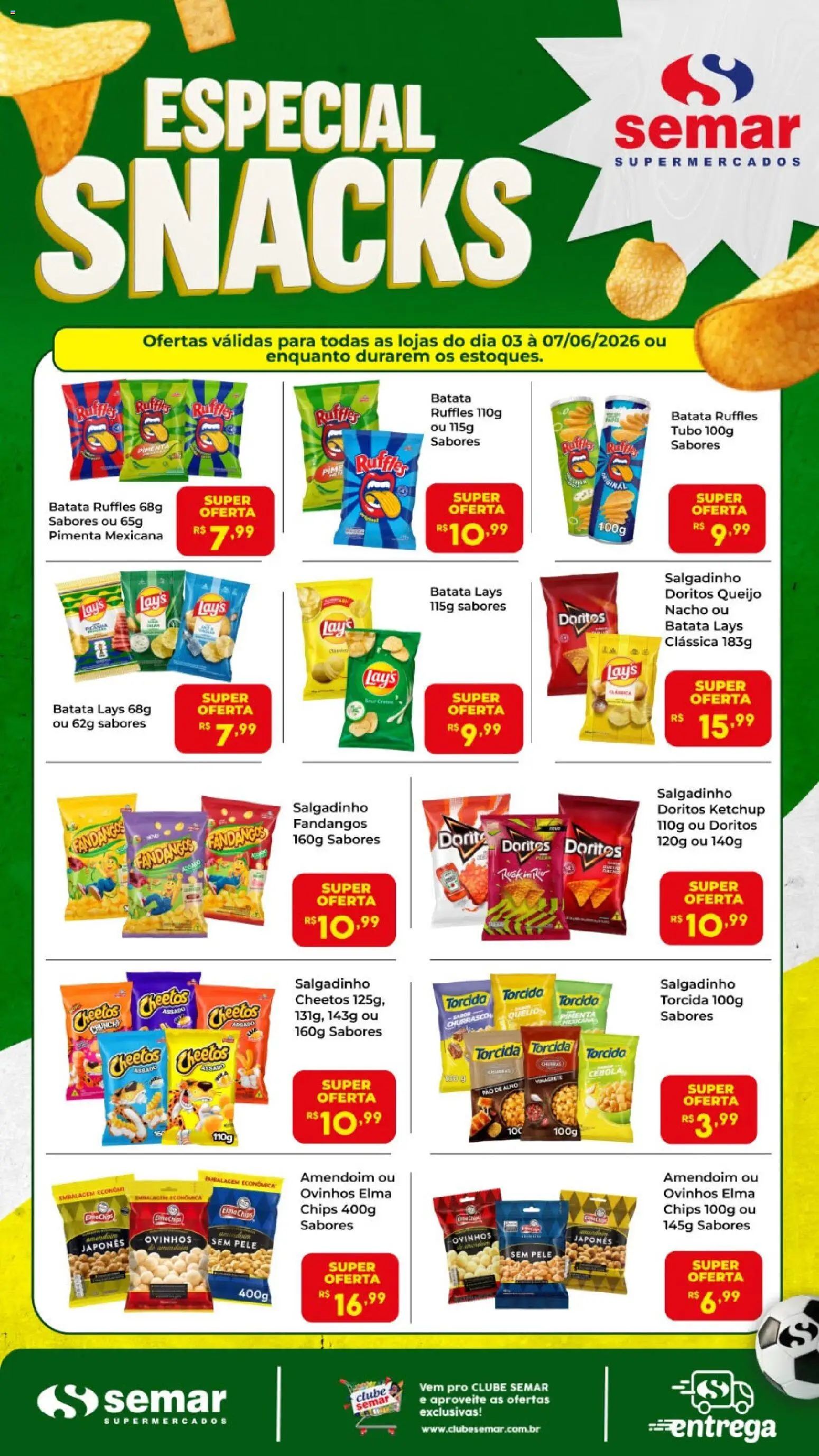 Semar Supermercado Folheto - válido de 03.06.2026 | Página: 1 | Produtos: Pimenta, Pao de alho, Pão, Cheetos