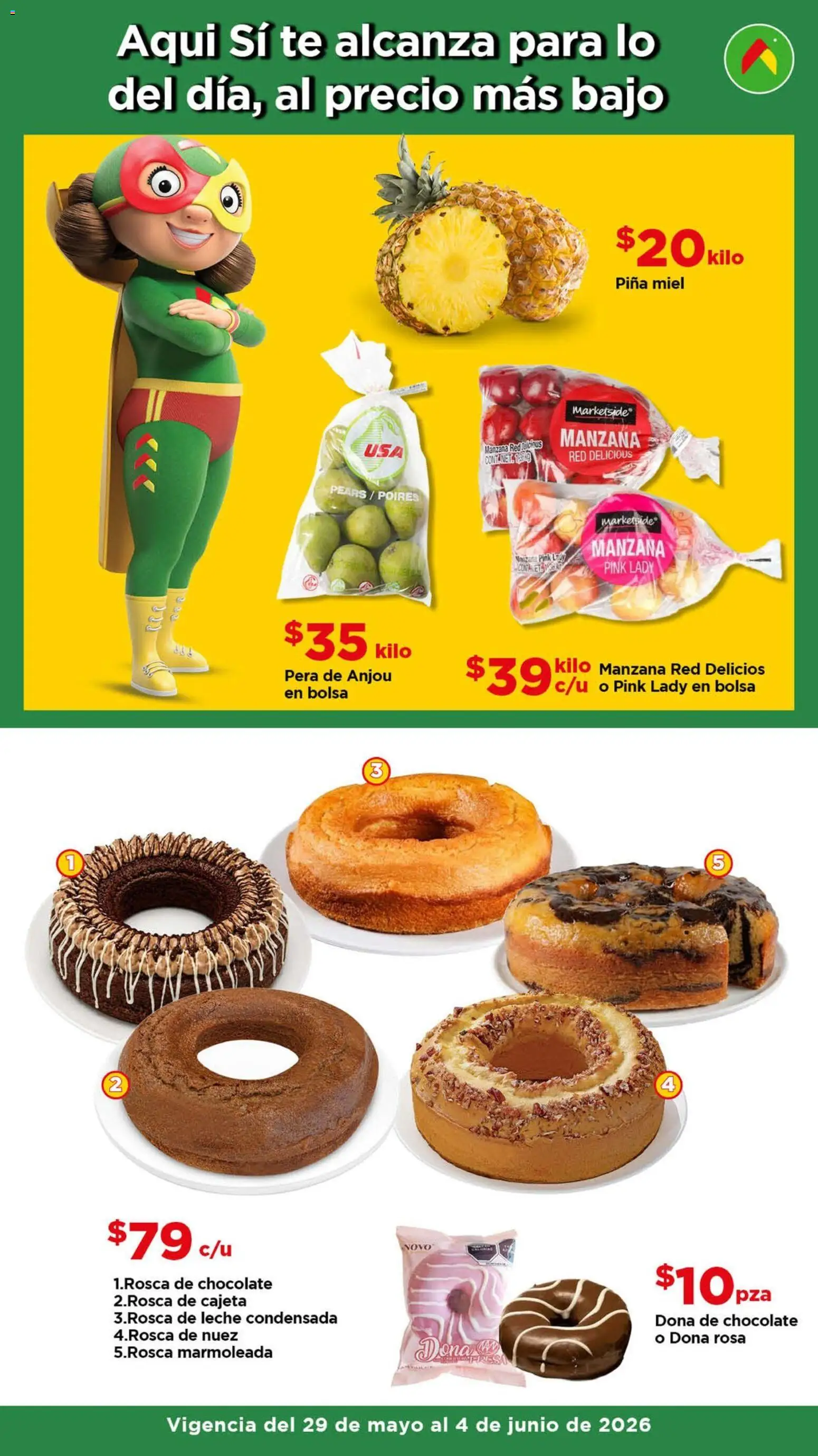 Nuevas ofertas de Bodega Aurrerá válidas en toda la República Mexicana desde el 29.05.2026. ¡Encuentra las mejores ofertas en Bodega Aurrerá folleto Date un gusto sin gastar de más! | Página: 3 | Productos: Bolsa, Leche, Chocolate, Nuez