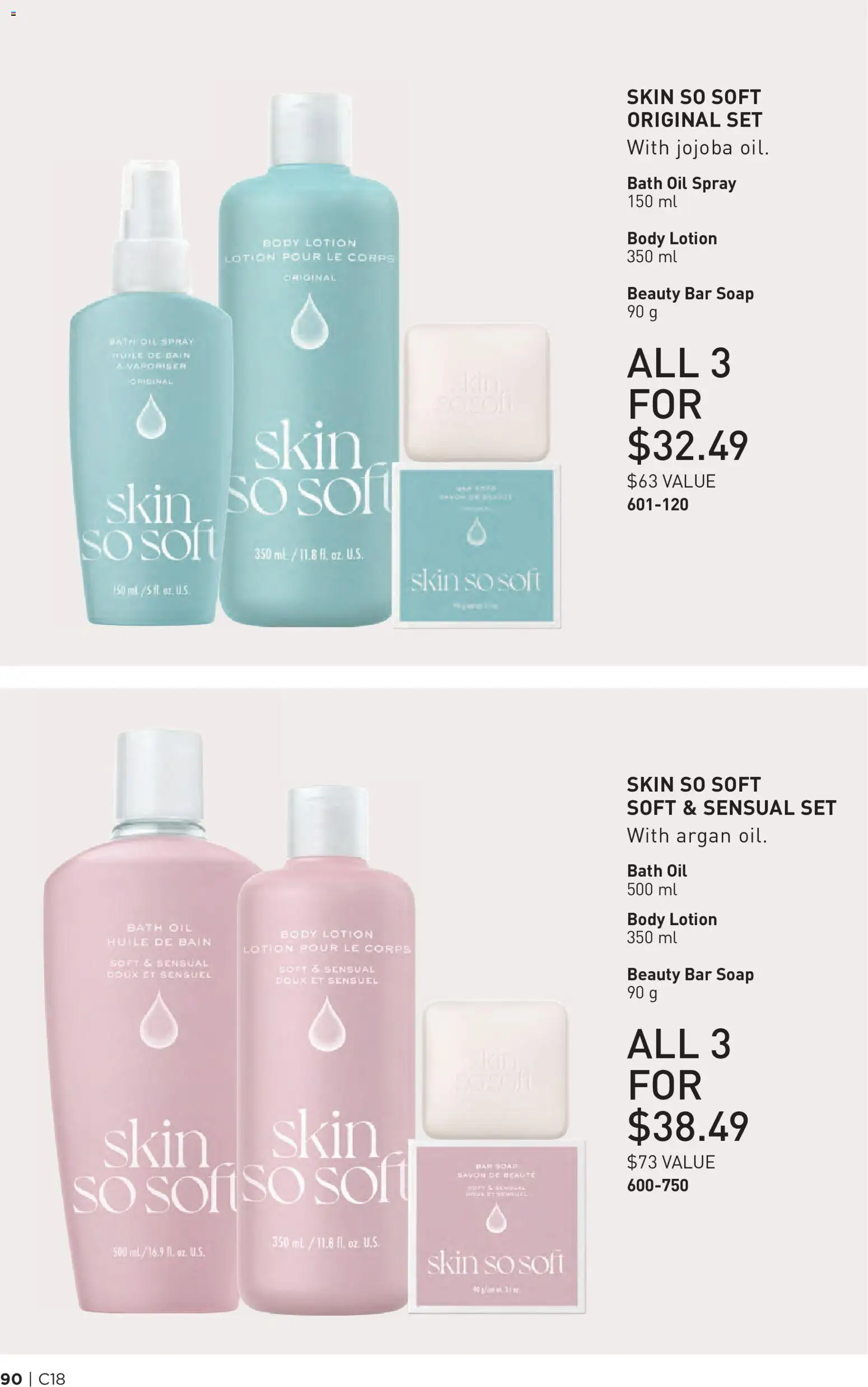 Avon flyer valid from Aug 27, 2026 | Page: 90 | Products: Body lotion, Soap, Bath, Oil