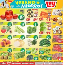 Vista previa de Casa Ley folleto Las ofertas de frutas y verdunas La Paz, nuevo folleto de la tienda, válido en México a partir del 18/07/2026