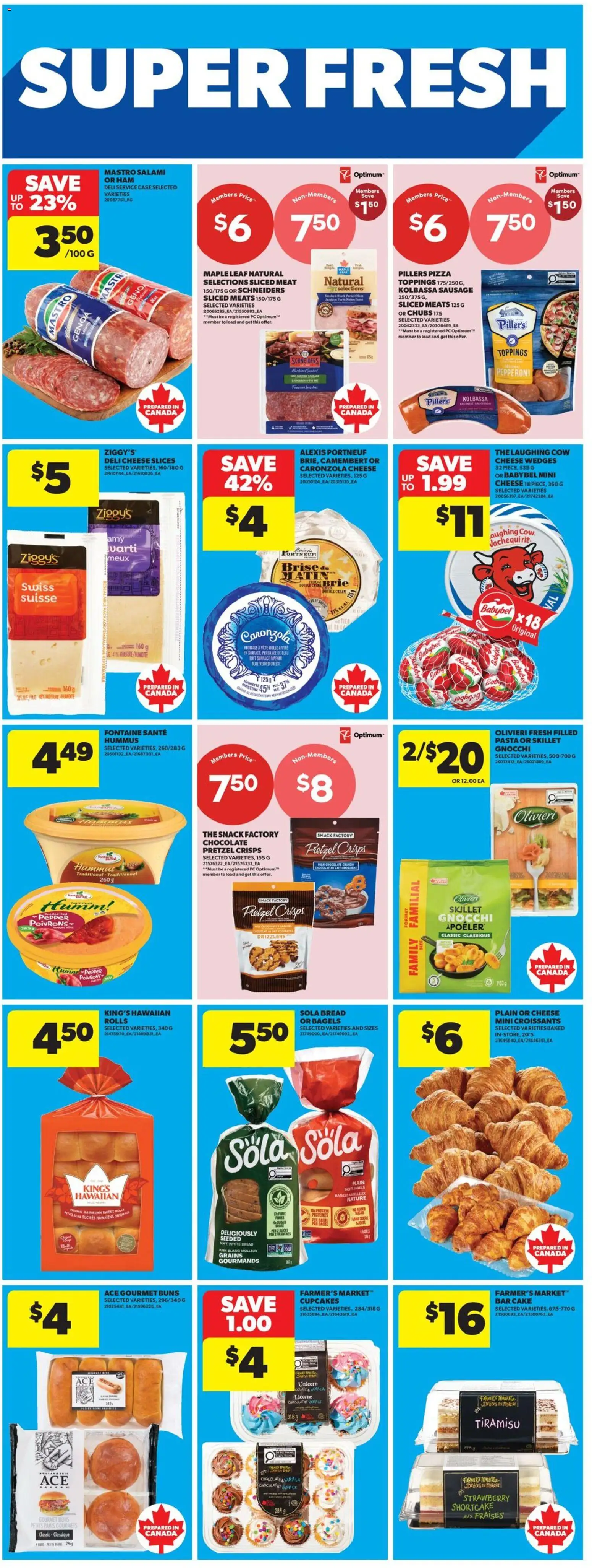 Real Canadian Superstore flyer valid from Jul 23, 2026 | Page: 13 | Products: Cream, Cake, Ham, Pizza