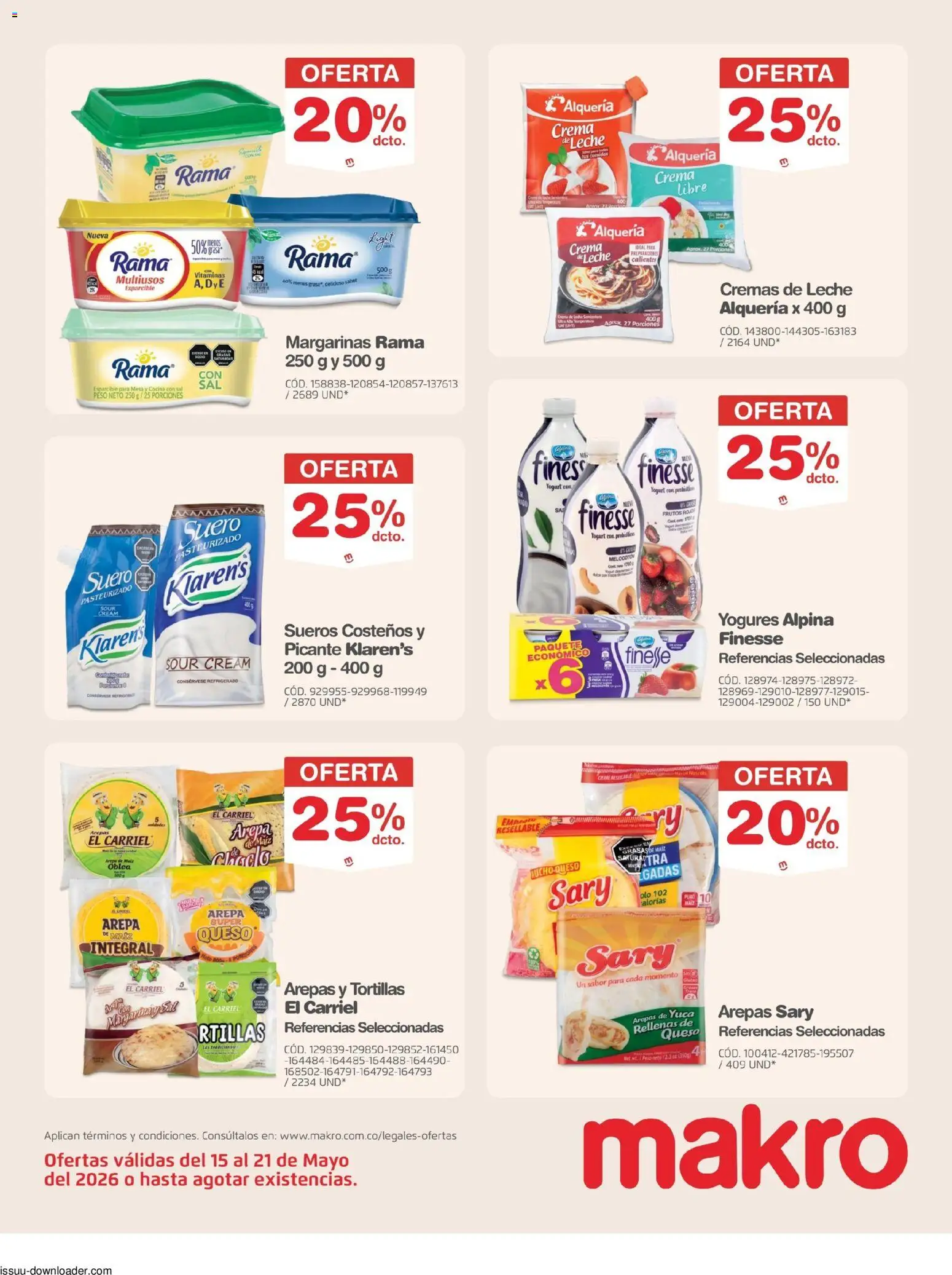 Makro revista - valida desde el 15.05.2026 | Página: 7 | Productos: Crema, Sal, Cocina, Queso