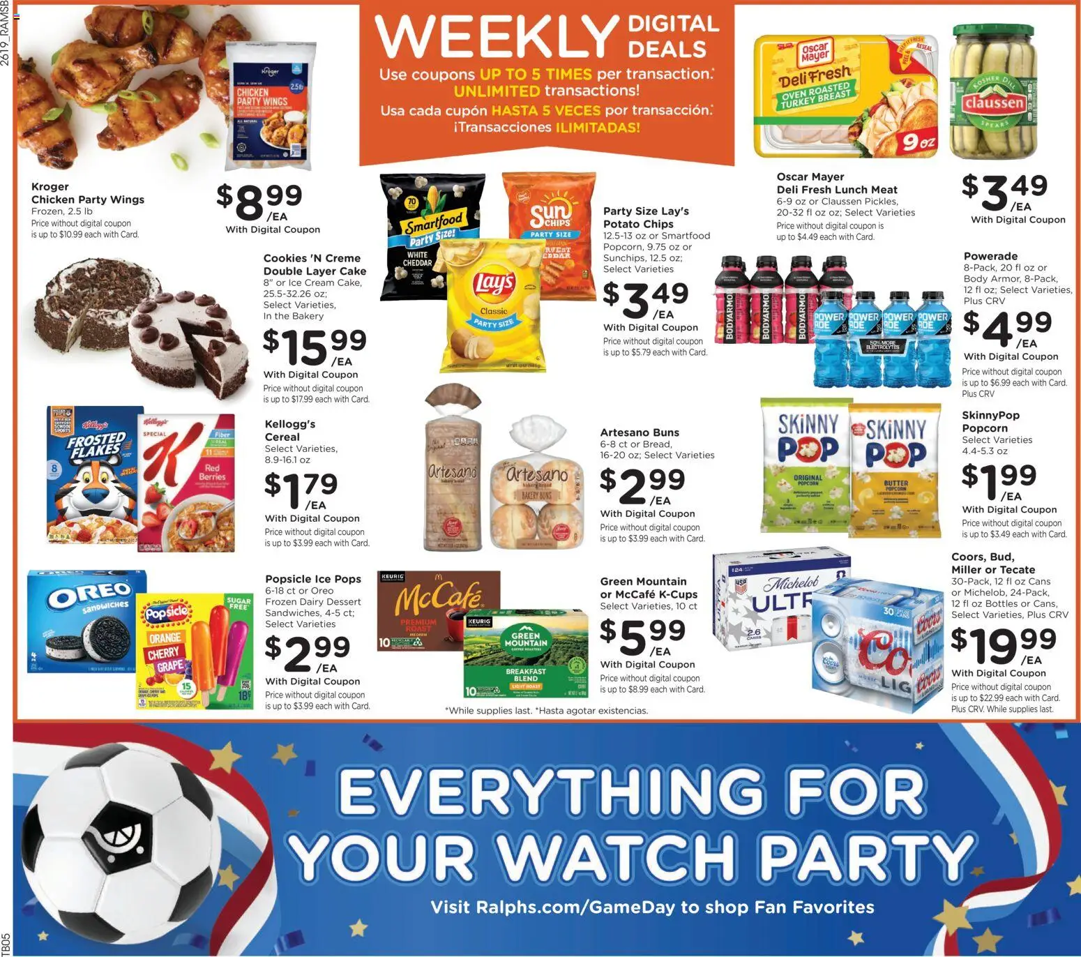 Ralphs Weekly Ad - valid from 10.06.2026 | Page: 2 | Products: Berries, Cream, Ice cream, Oven