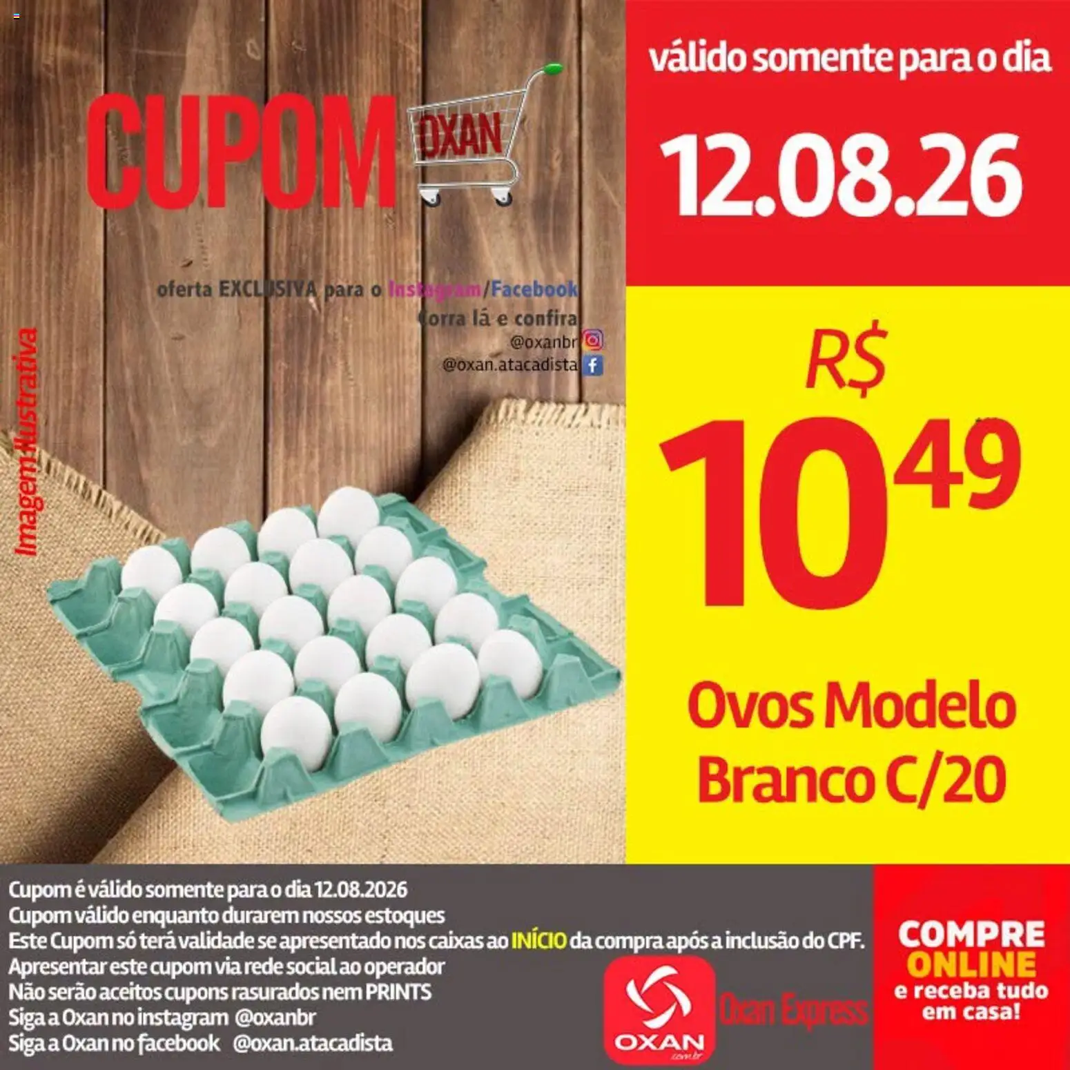 Oxan Atacadista Folheto - válido de 12/08/2026 | Página: 12 | Produtos: Ovos
