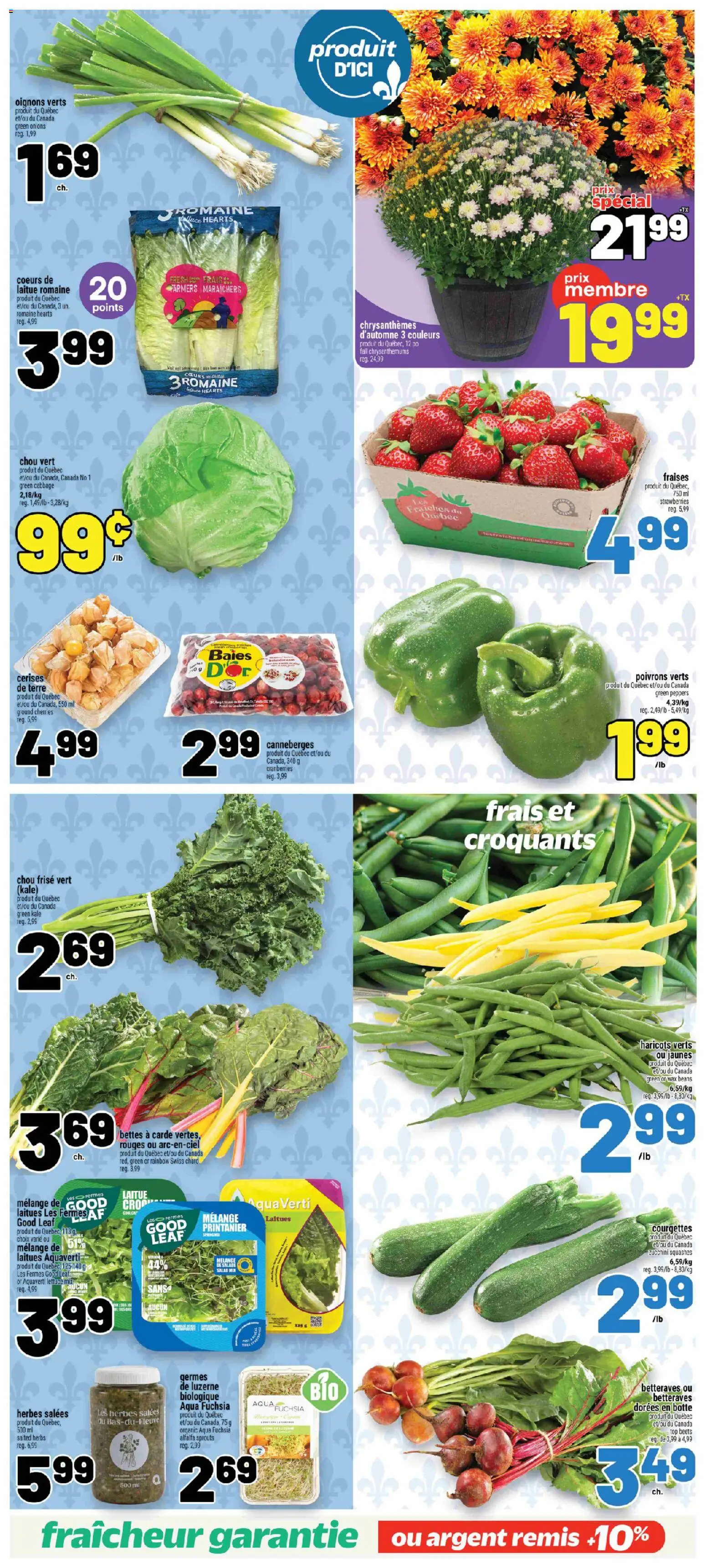 Metro flyer valid from Sep 17, 2026 | Page: 7 | Products: Strawberries, Cranberries, Cabbage, Kale