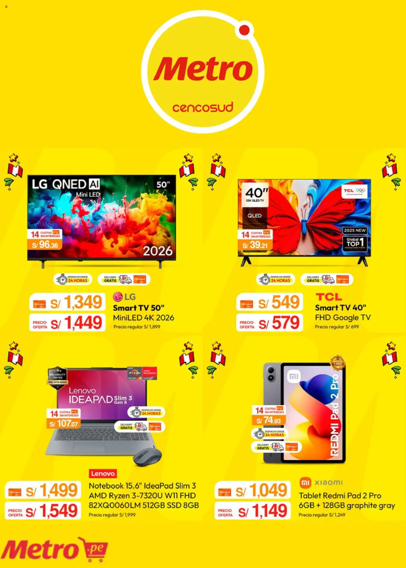 Catálogo Metro válido desde 20/07/2026 | Página: 4 | Productos: Notebook