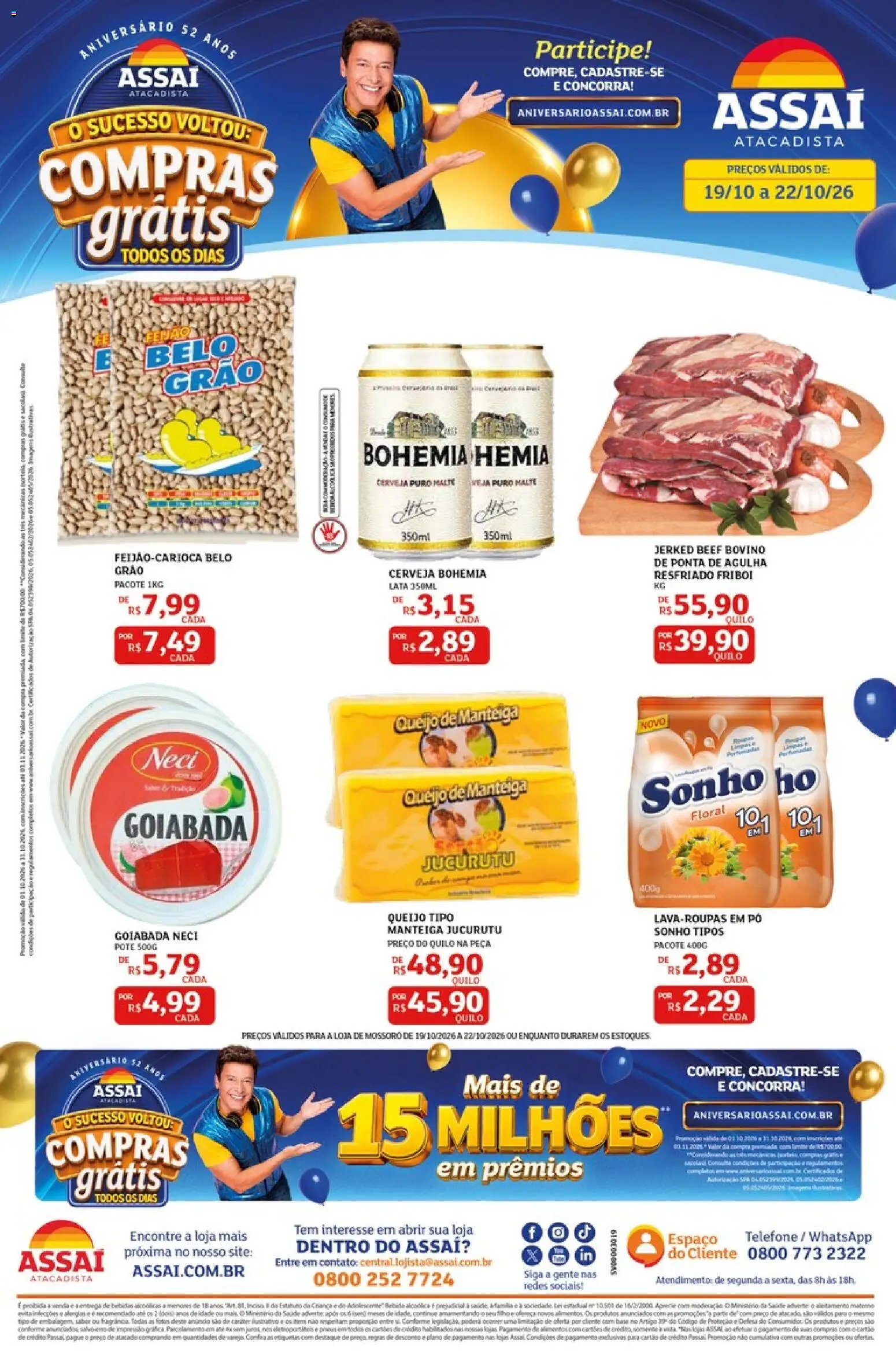Assaí Atacadista Folheto - válido de 19/10/2026 | Página: 1